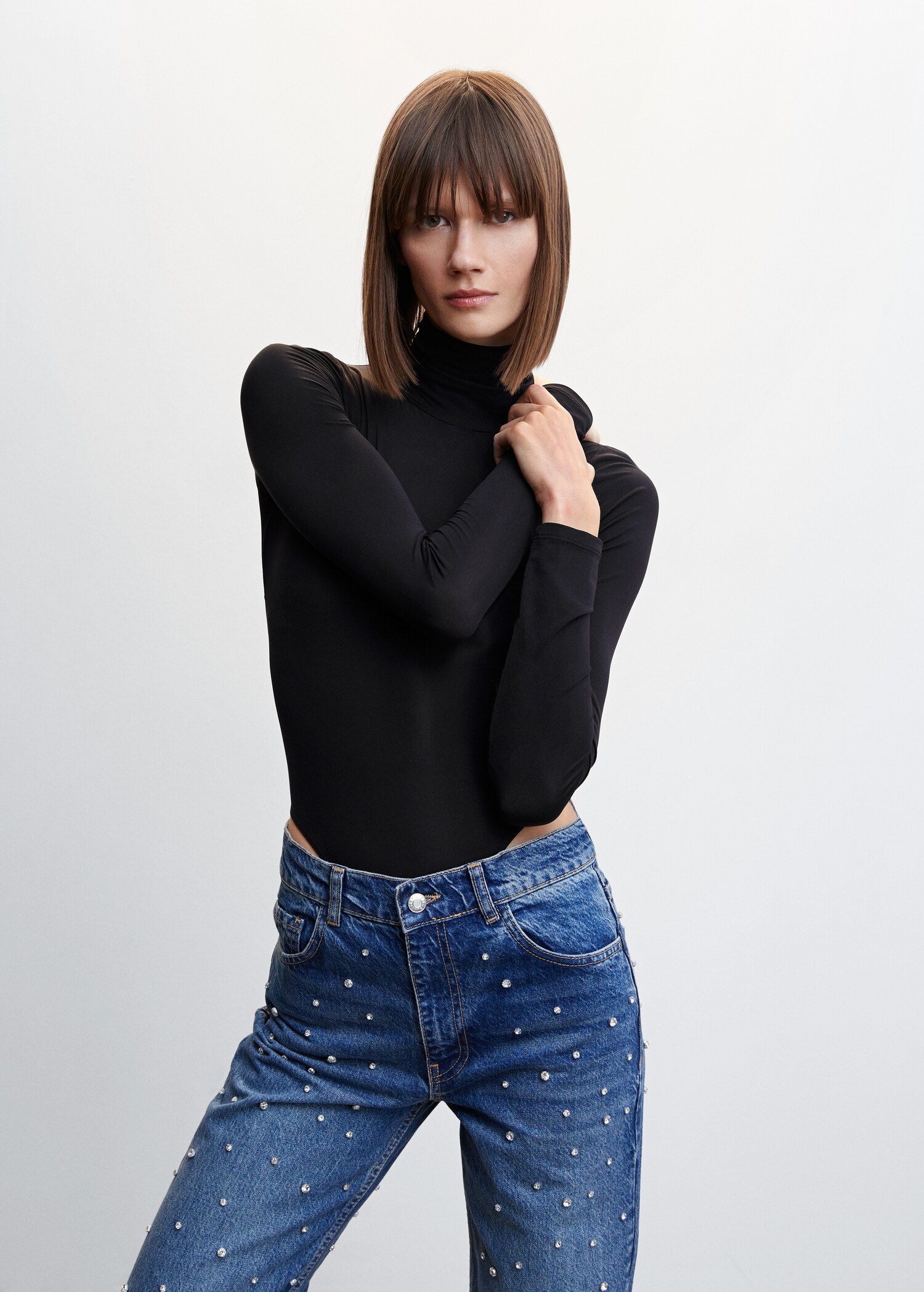Jeans wideleg strass - Detalle del artículo 1