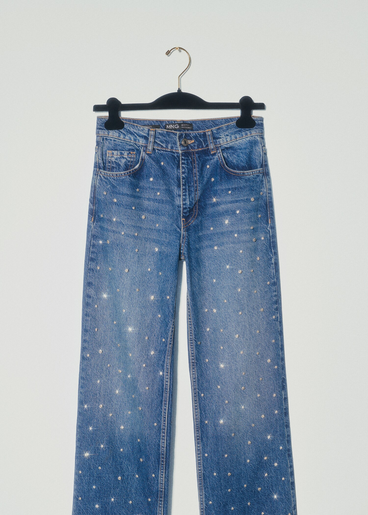 Jeans wideleg strass - Detalle del artículo 4