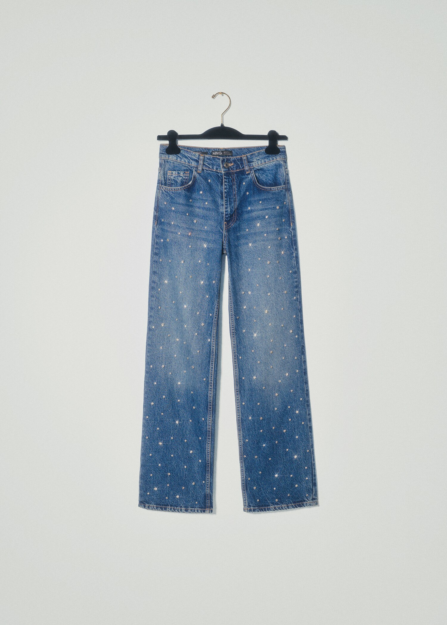 Jeans wideleg strass - Detalle del artículo 5