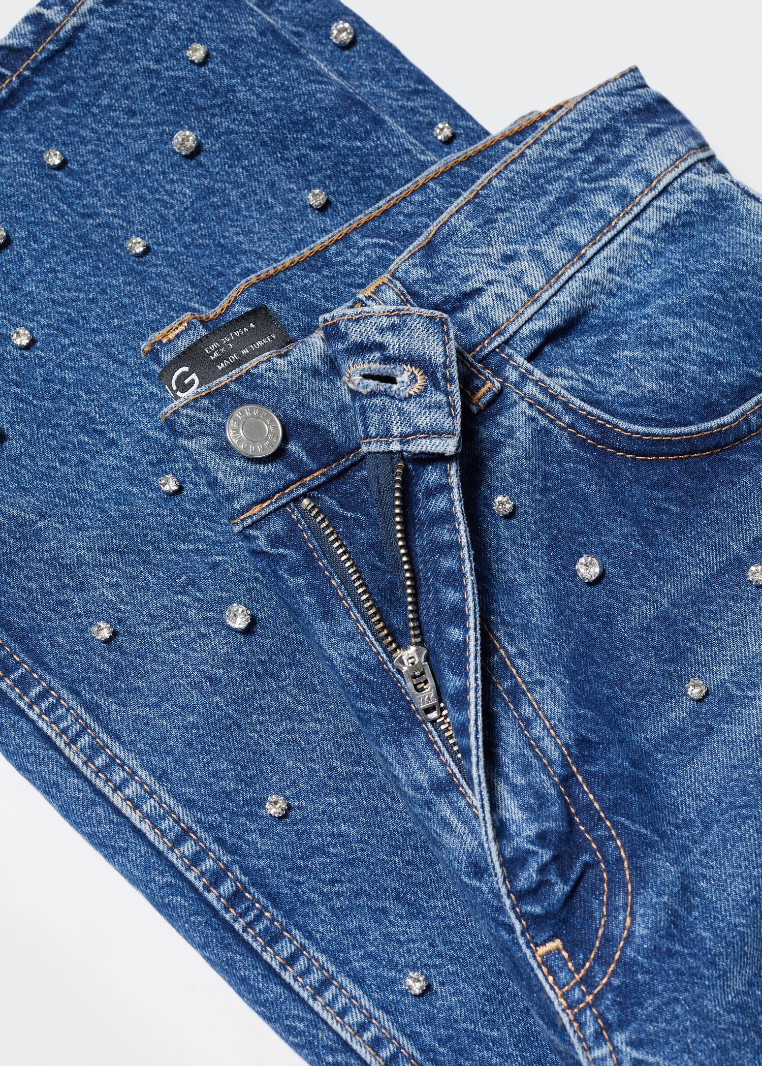 Jeans wideleg strass - Detalle del artículo 8