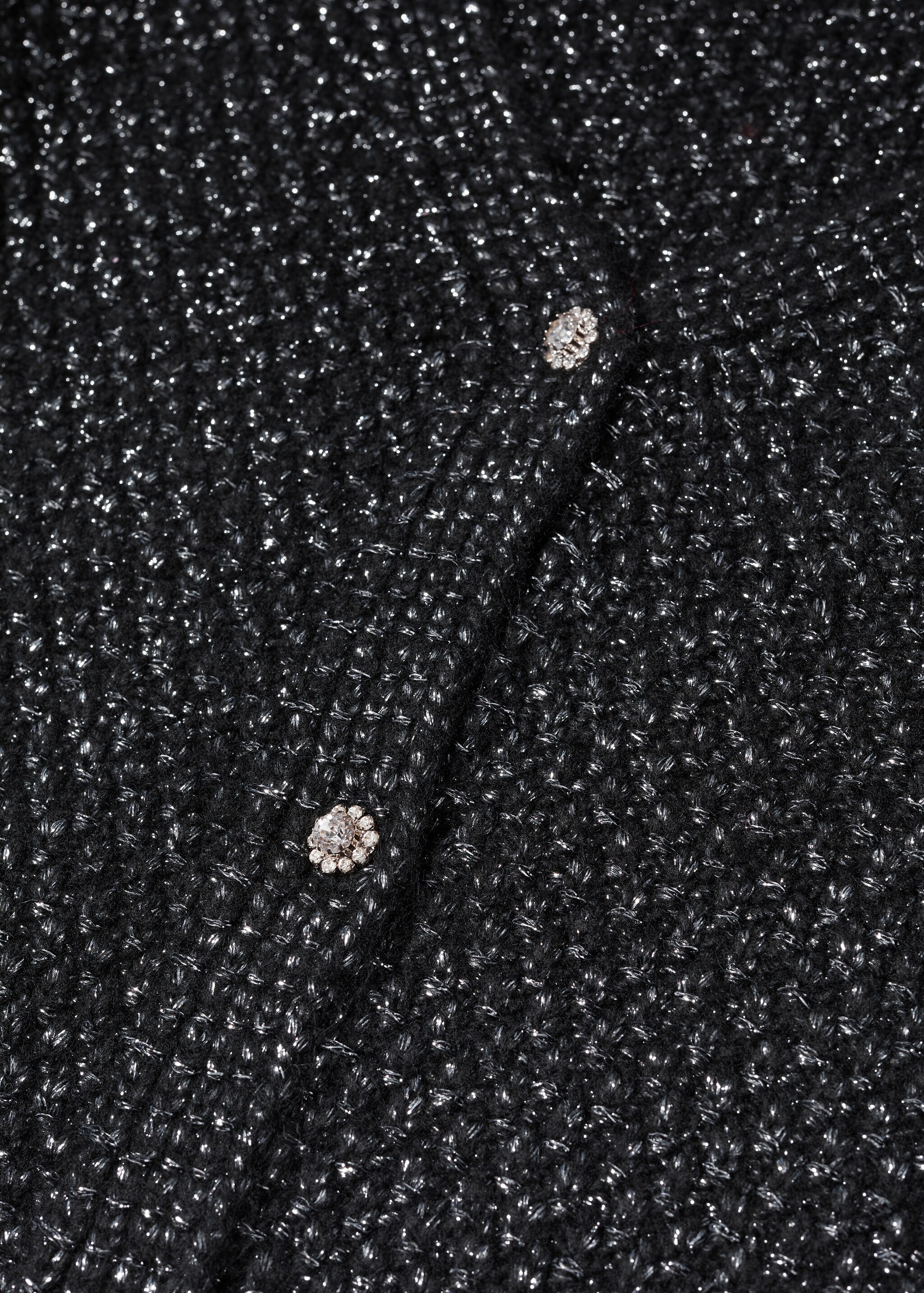 Knitted cardigan with jewel button  - Details of the article 8