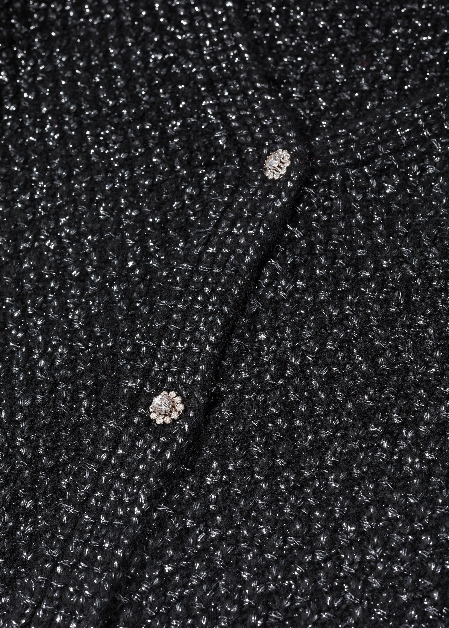 Knitted cardigan with jewel button  - Details of the article 8