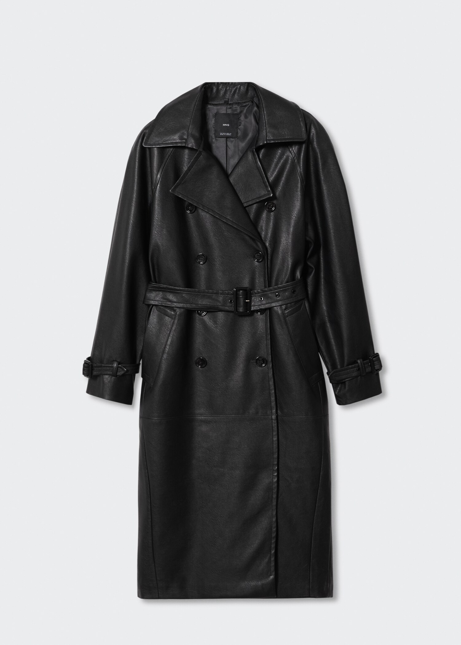 Trench efecto piel - Artículo sin modelo