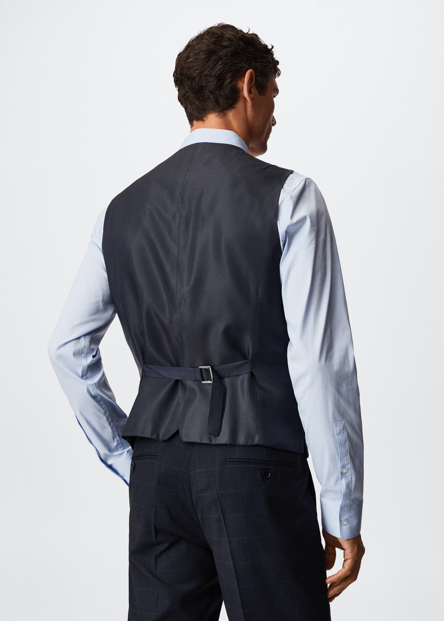 Slim-fit suit waistcoat - Reverse of the article