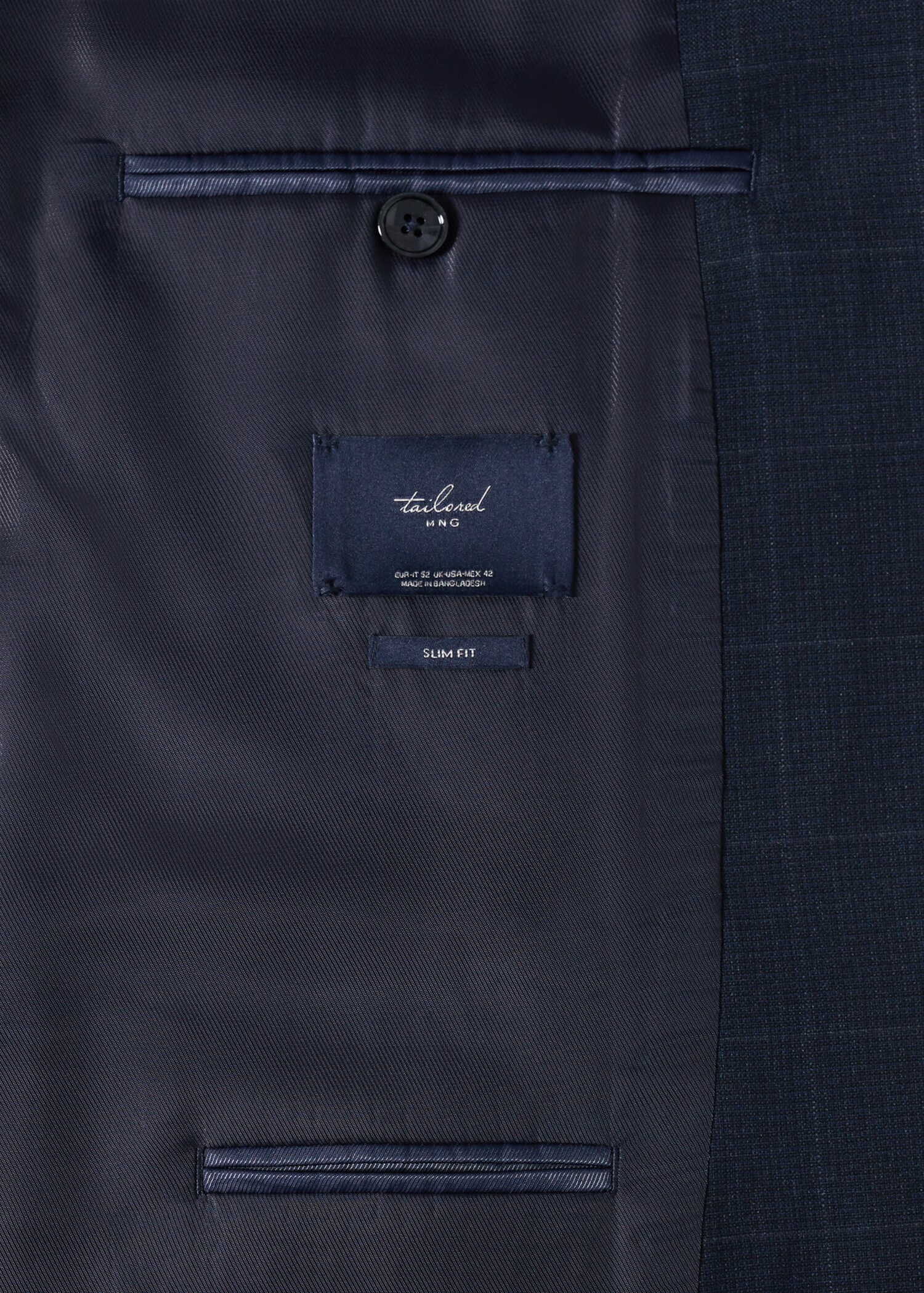Slim fit check suit blazer - Details of the article 8