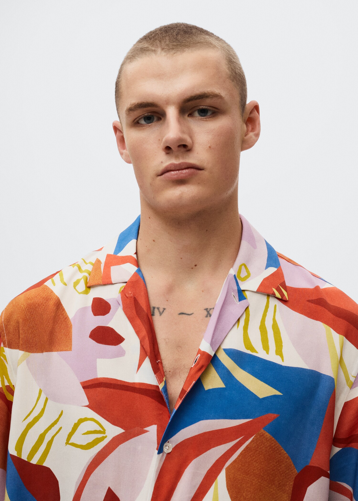 Camisa fluida estampada - Detall de l'article 1
