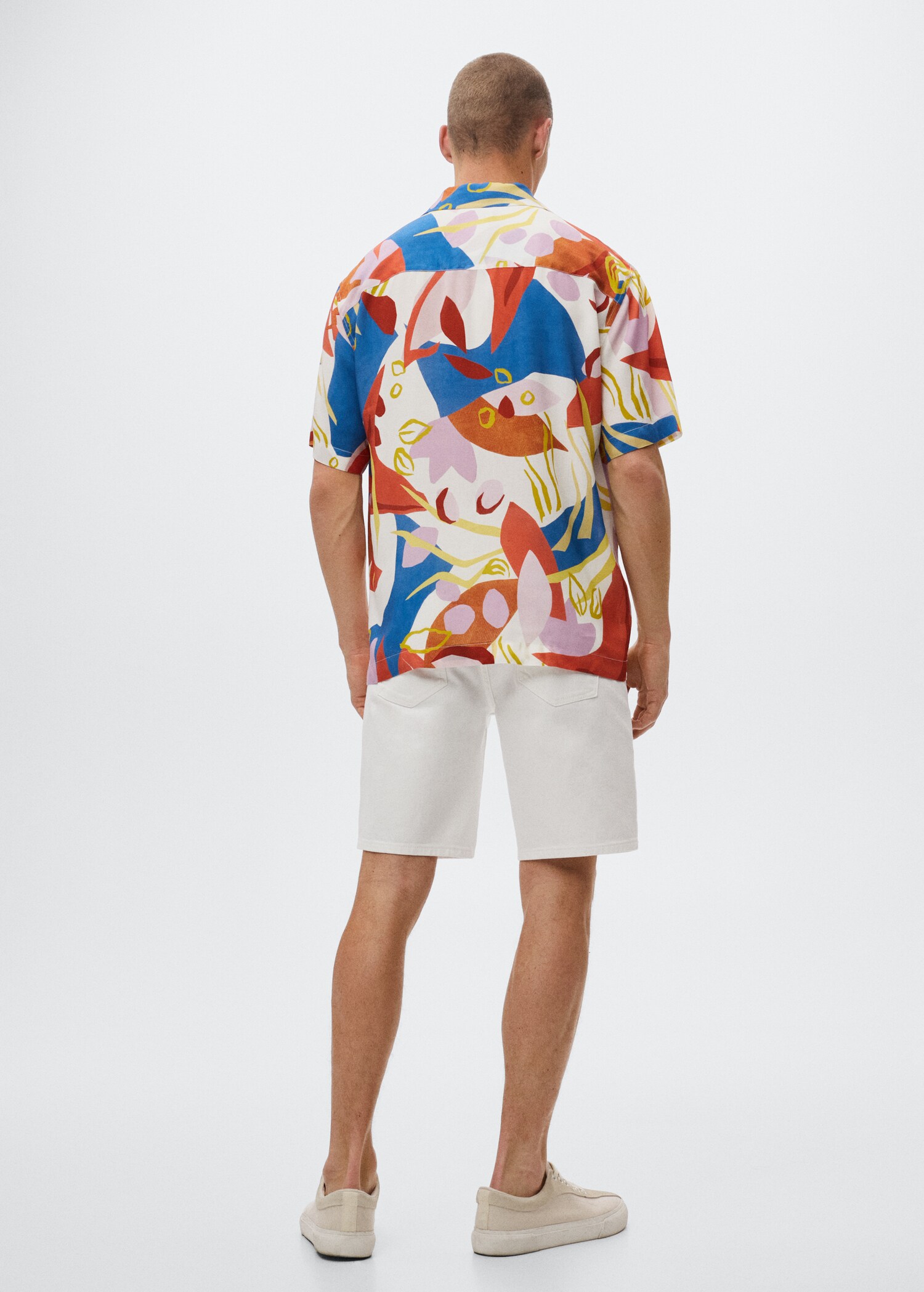 Camisa fluida estampada - Revers de l'article