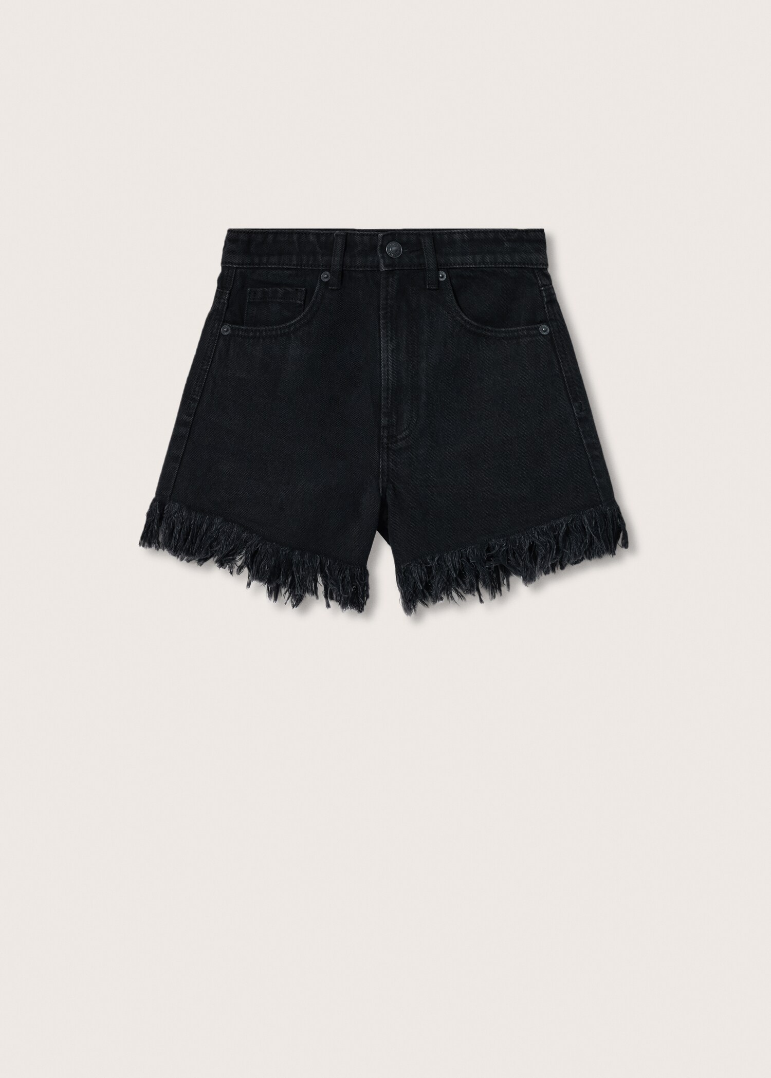 Frayed denim shorts - Article without model