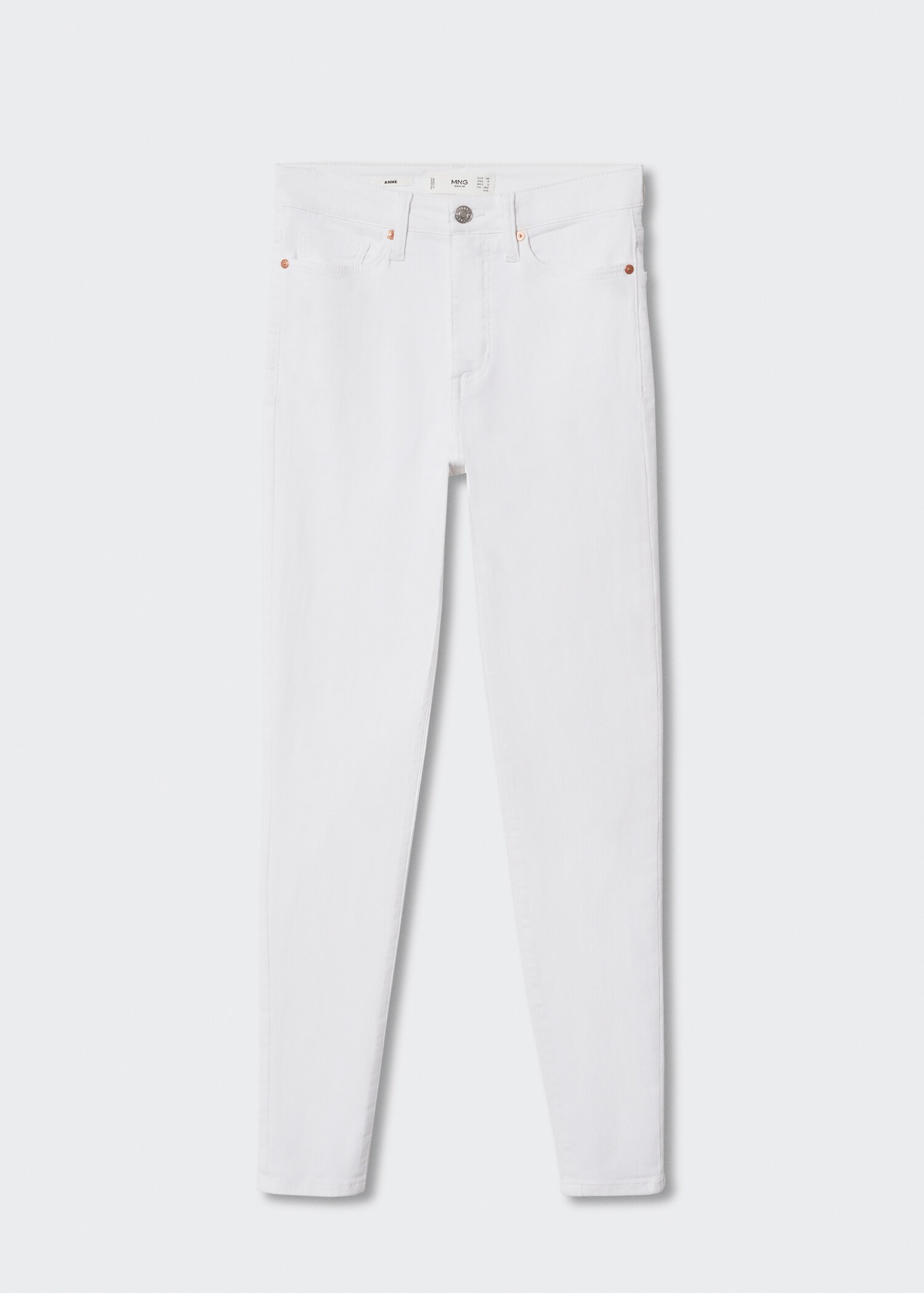 Jeans skinny tiro alto  - Artículo sin modelo