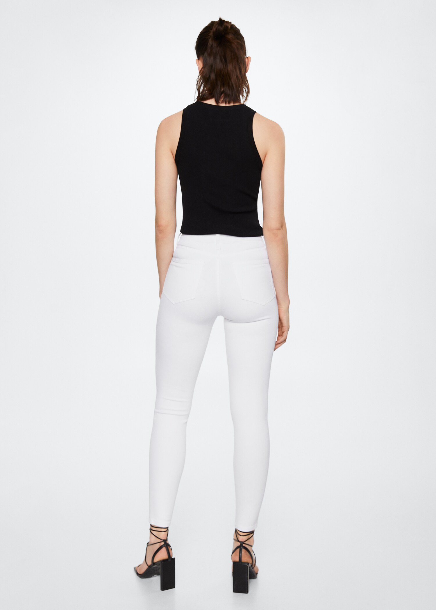 Jeans skinny tiro alto  - Reverso del artículo