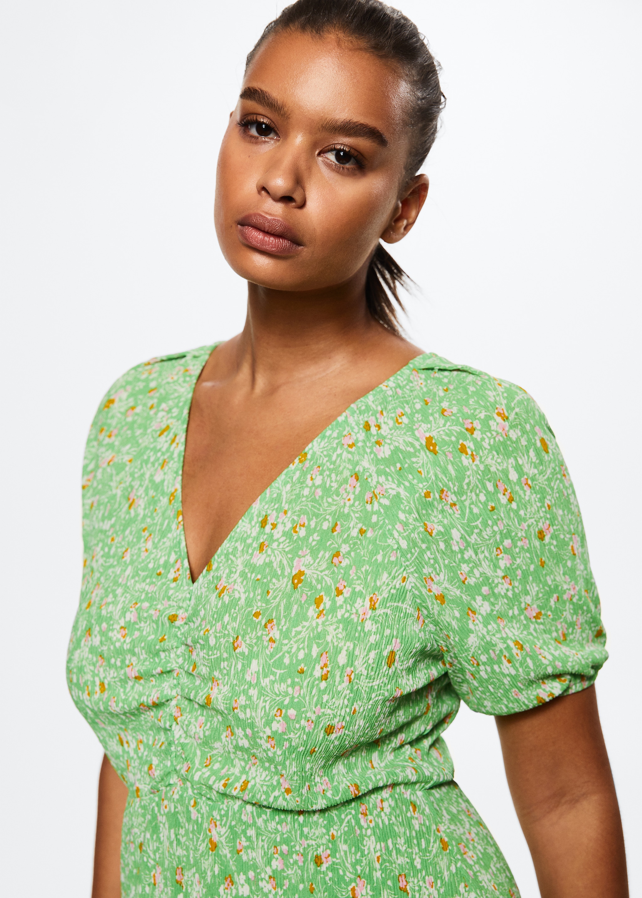 Floral print dress - Details of the article 4