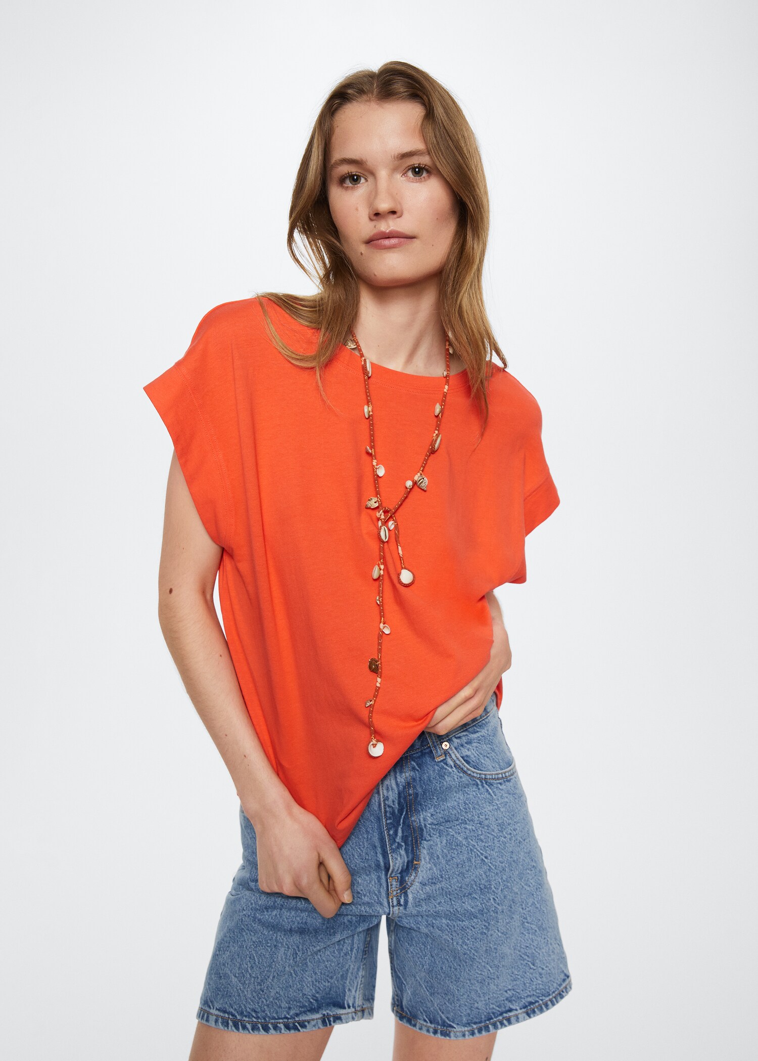 Scoop back T-shirt - Medium plane