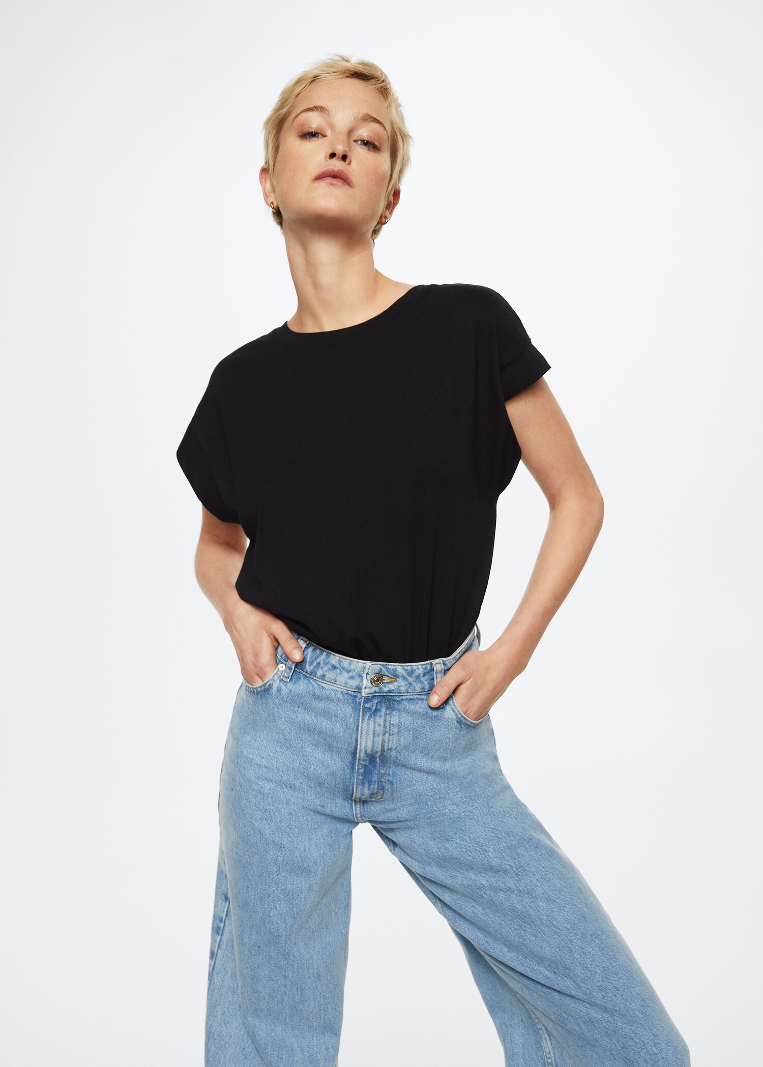 Scoop back T-shirt - Medium plane