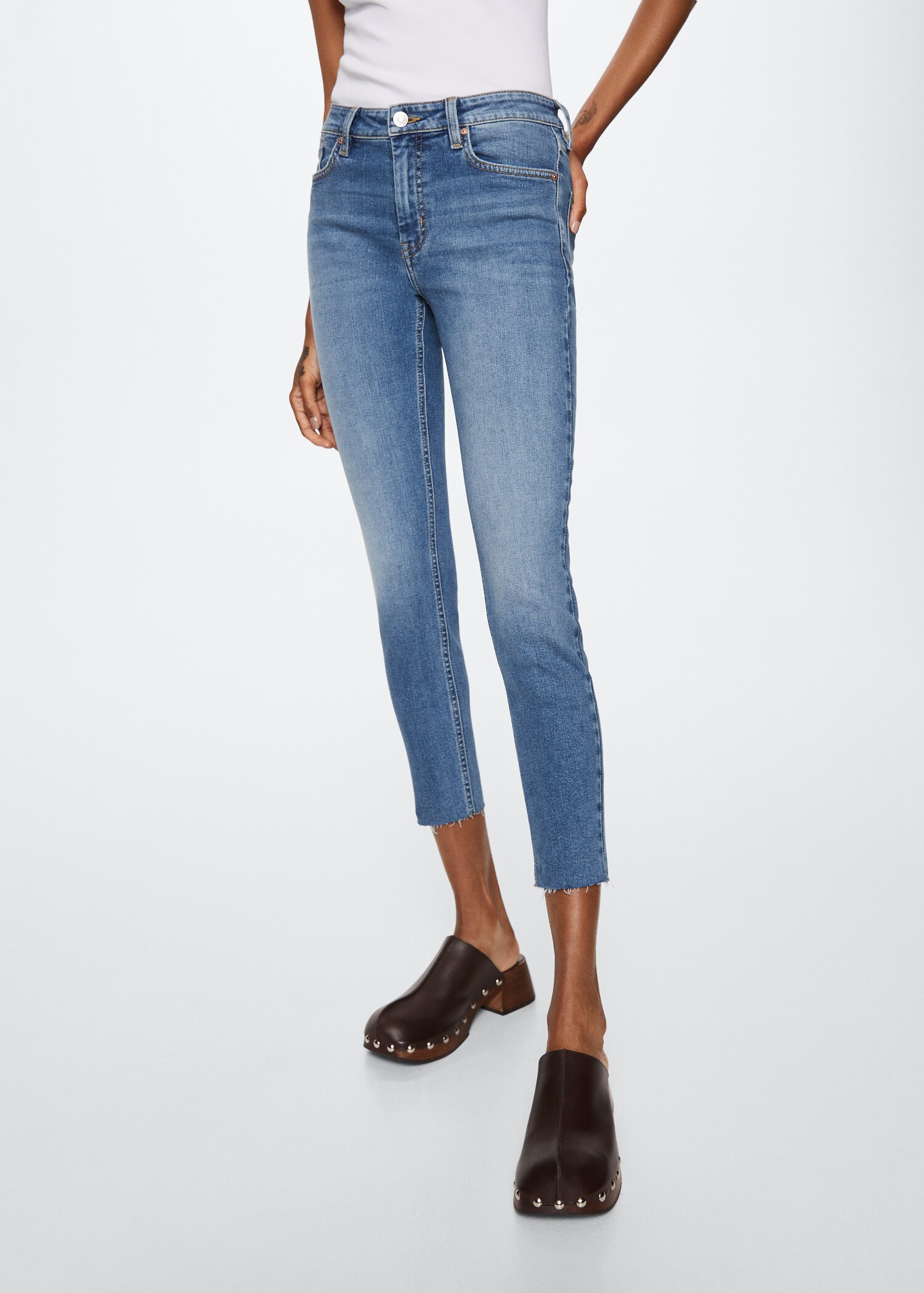 Skinny cropped jeans - Medium plane