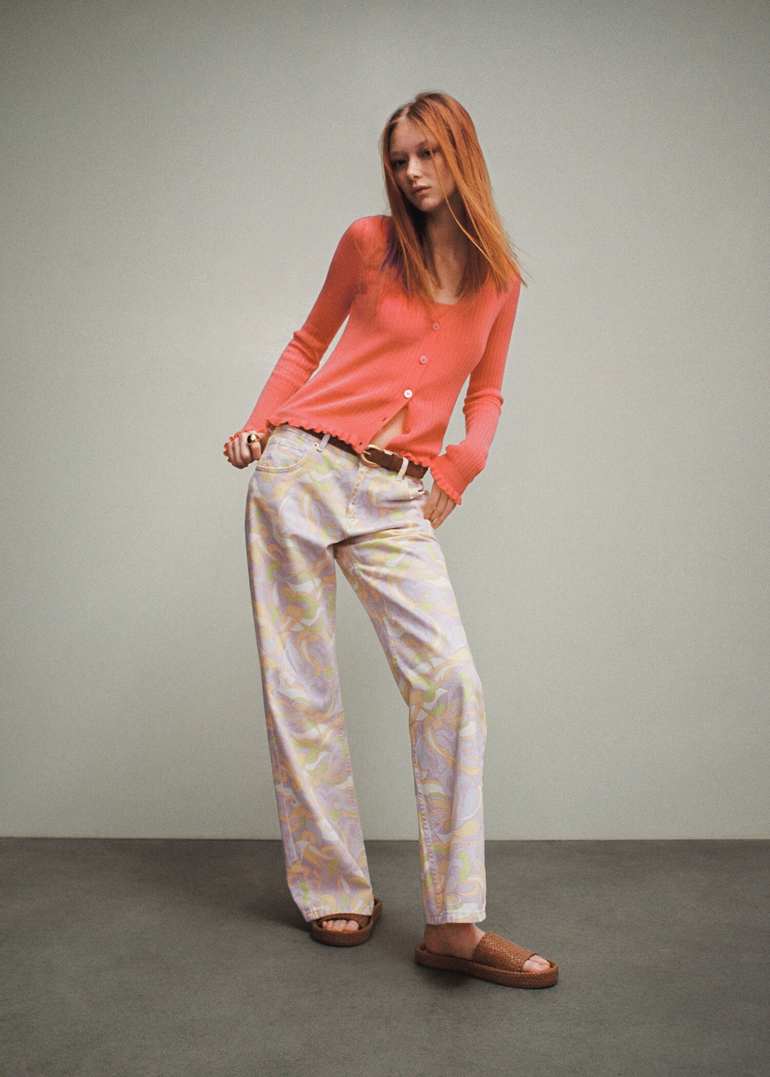 Ribbed knit cardigan - Details of the article 6