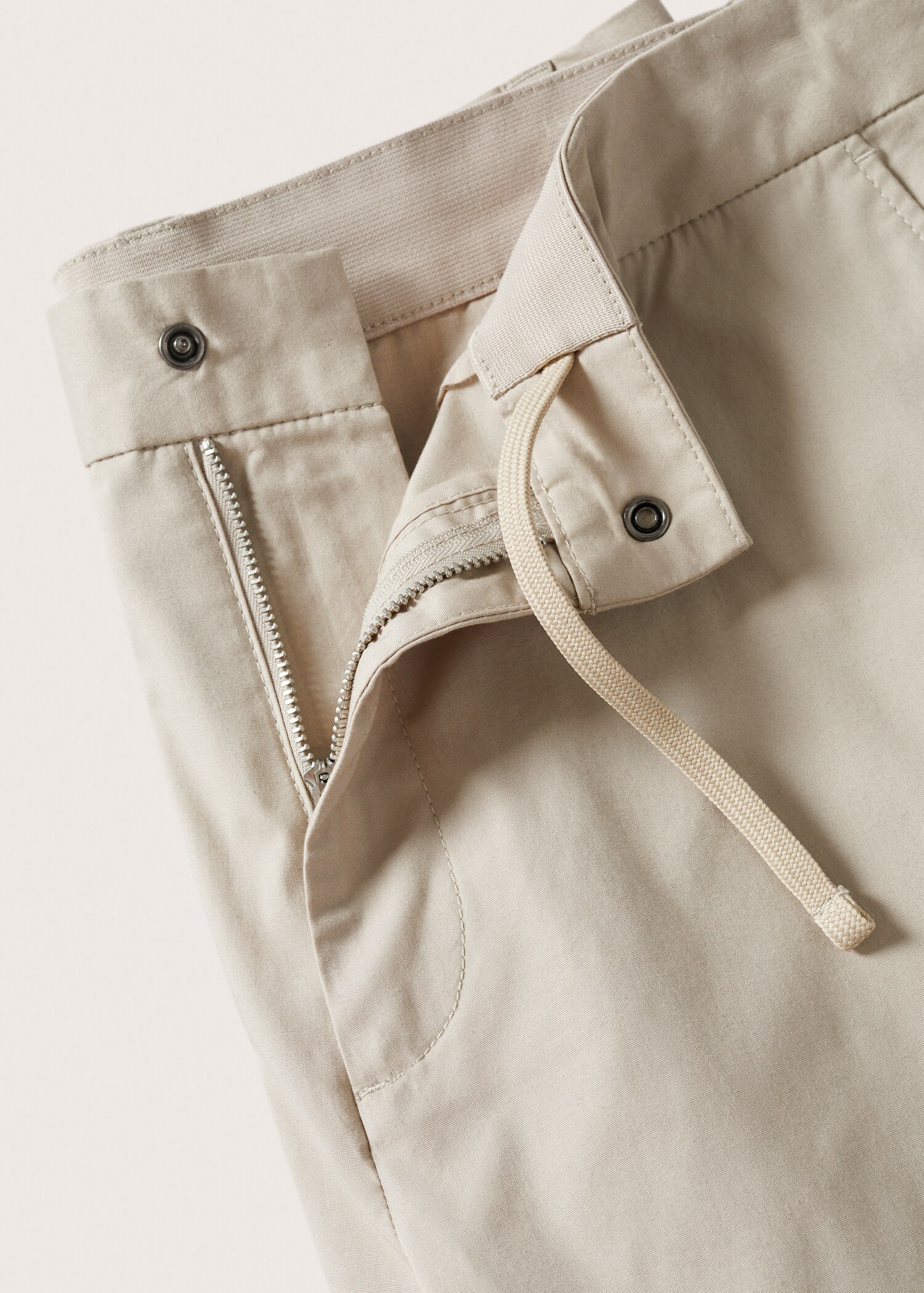 Cotton jogger-style trousers - Details of the article 8