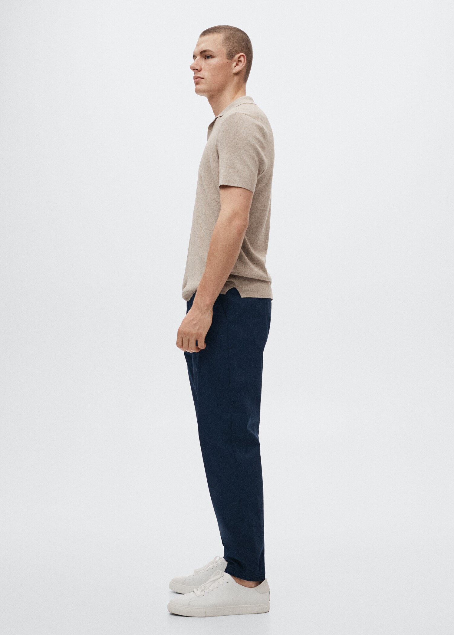 Cotton jogger-style trousers - Details of the article 2