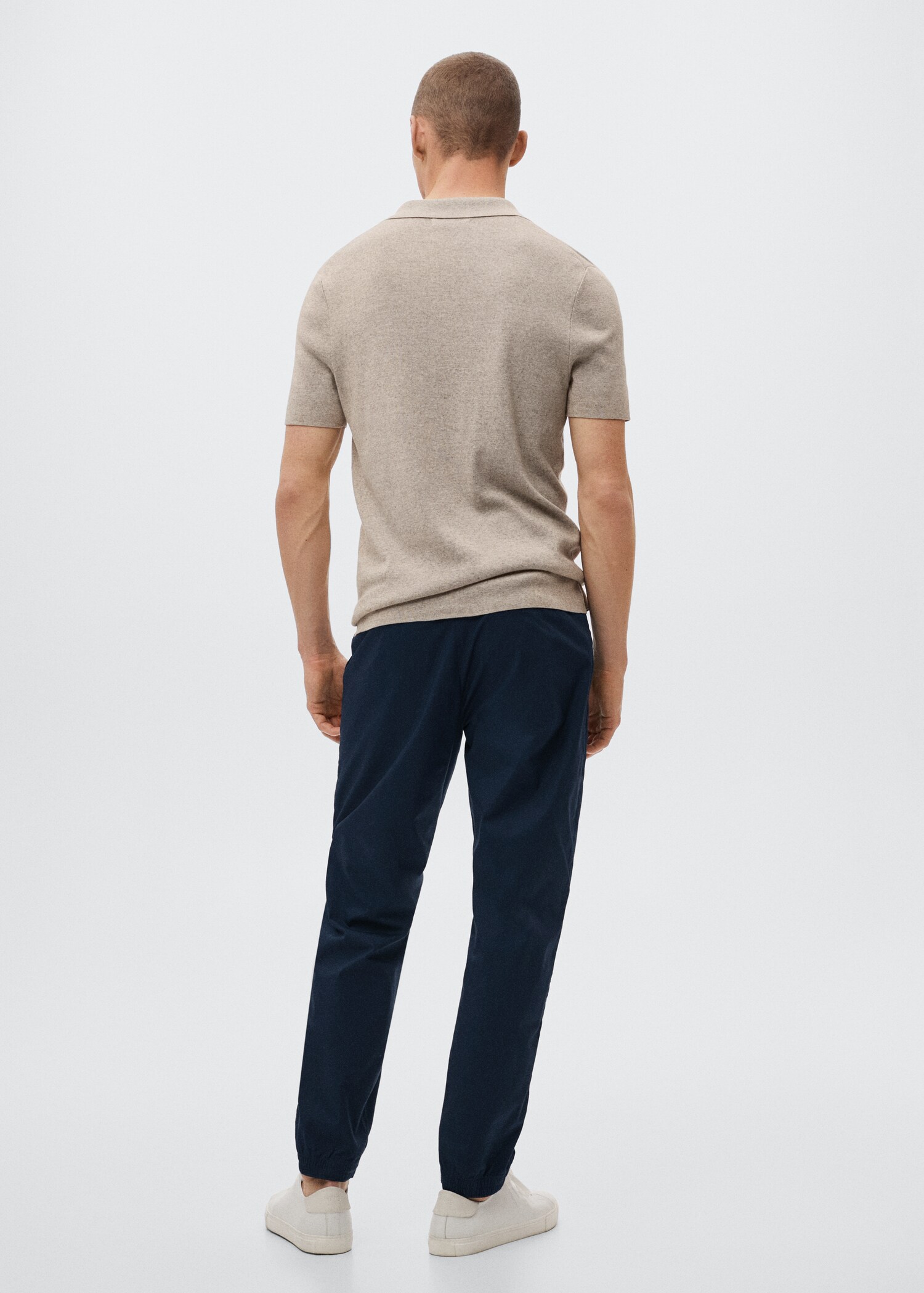 Cotton jogger-style trousers - Reverse of the article