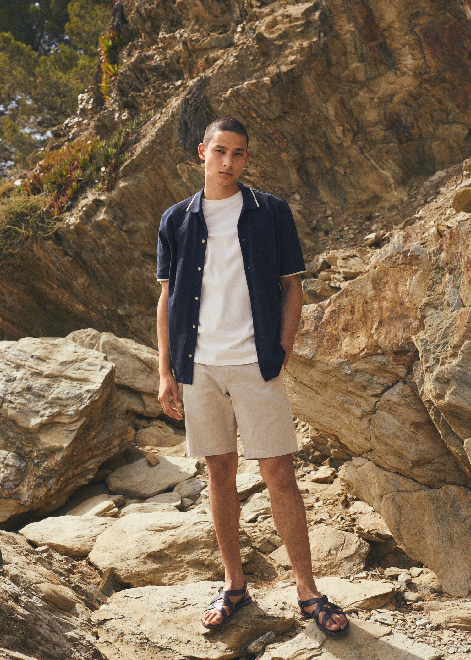 Bermuda slim-fit chino coton - Détail de l'article 5