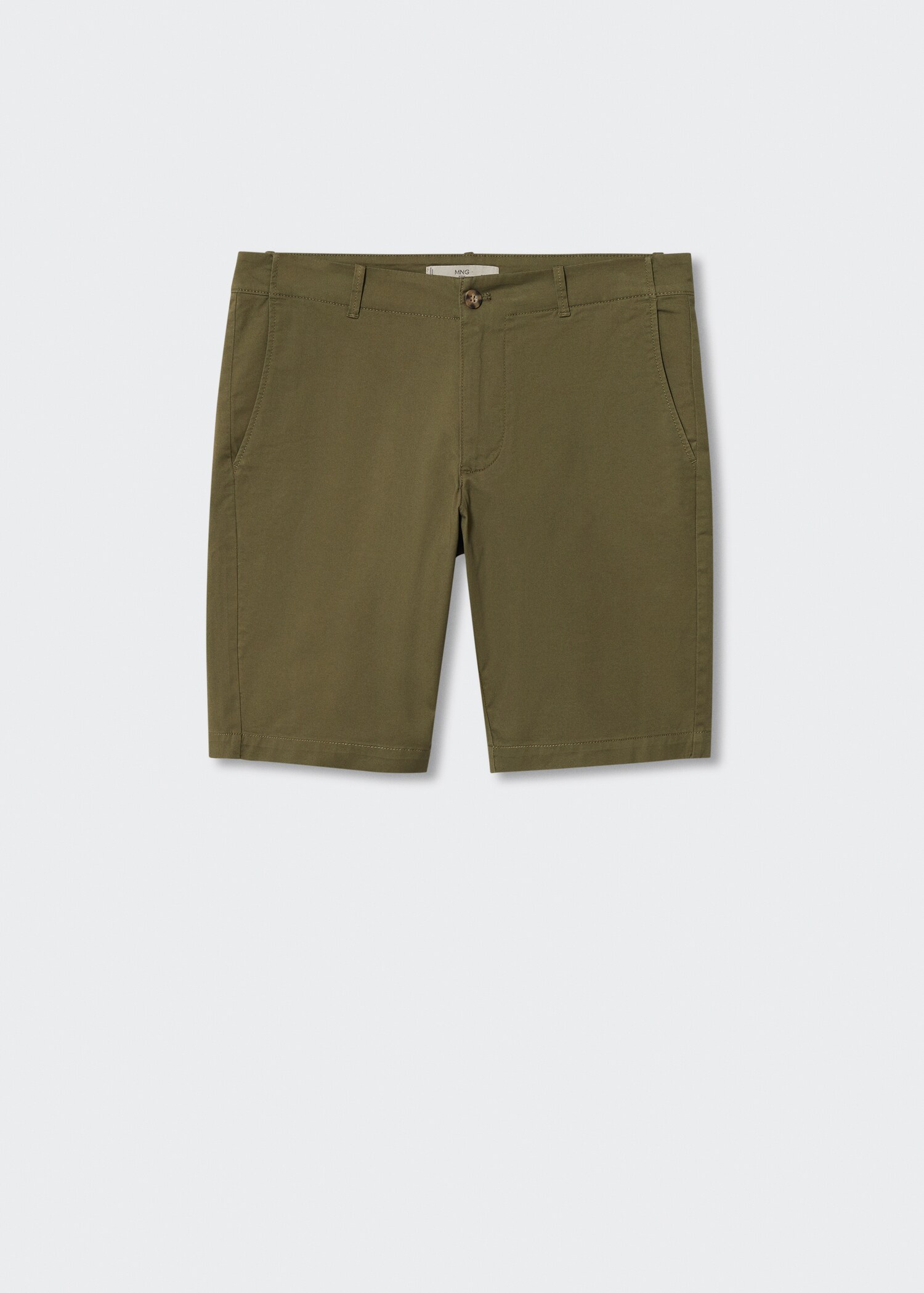 Bermuda slim-fit chino coton - Article sans modèle