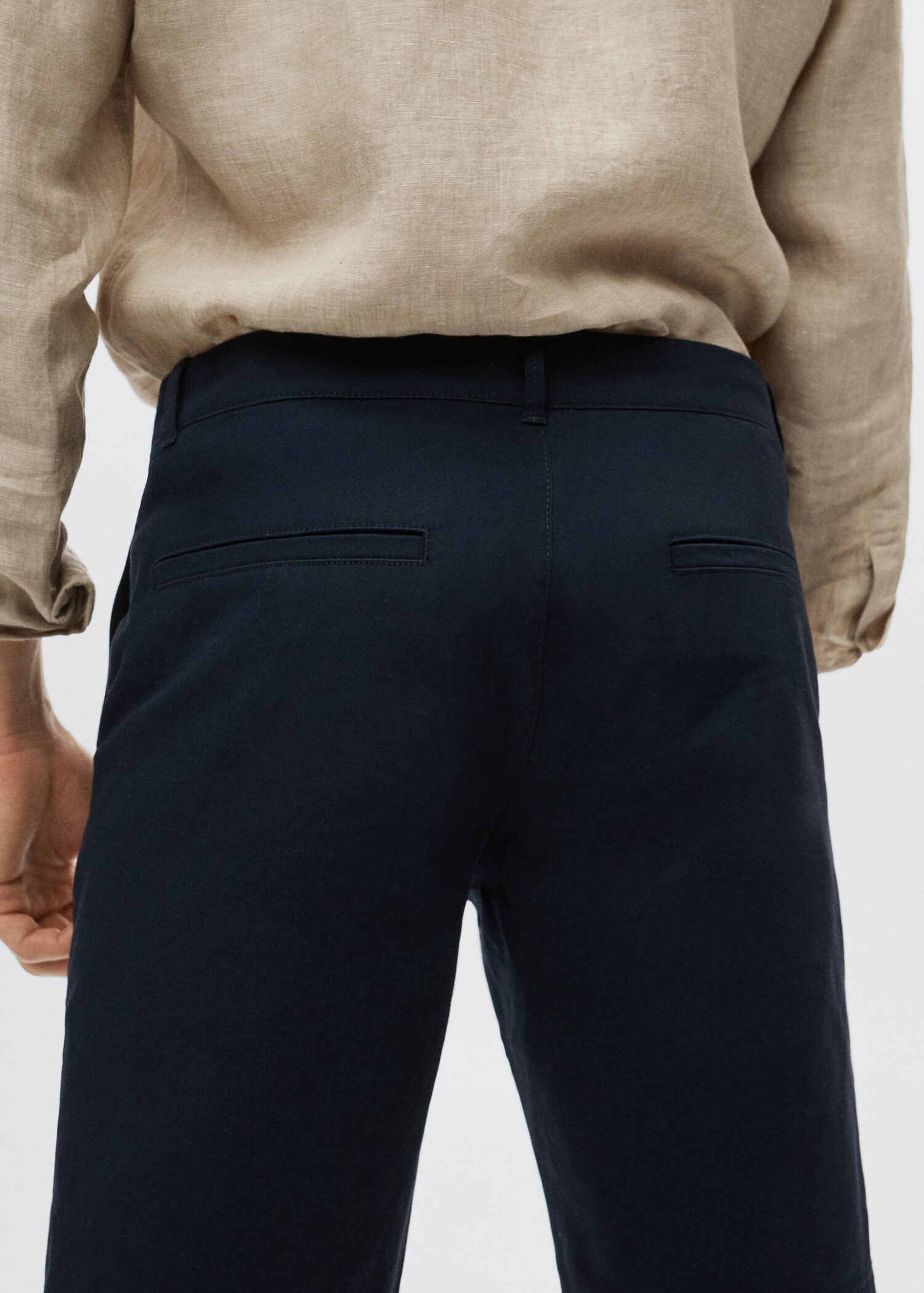 Katoenen chino slim-fit bermuda - Detail van het artikel 3