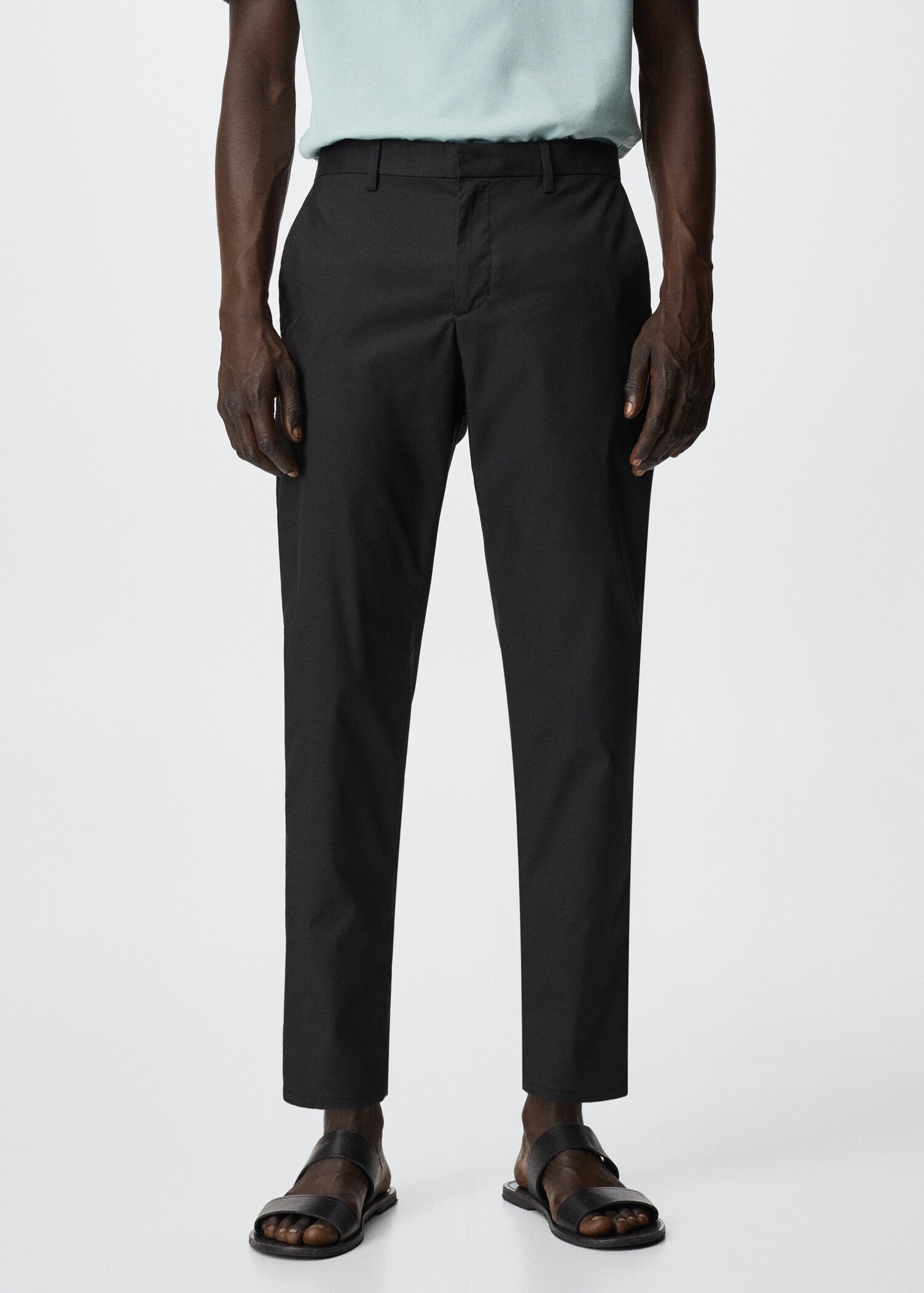 Cotton chinos - Medium plane