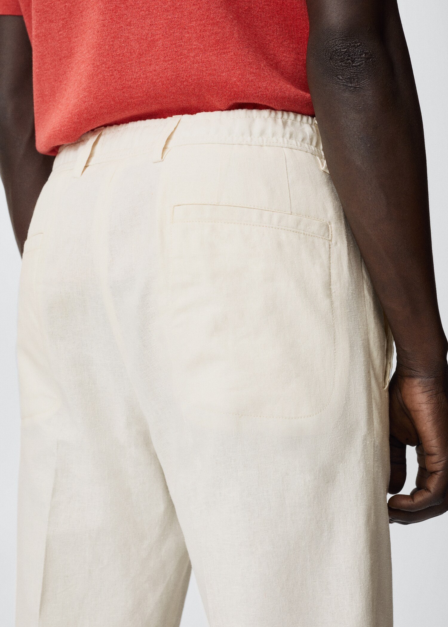Relaxed linen trousers - Details of the article 3