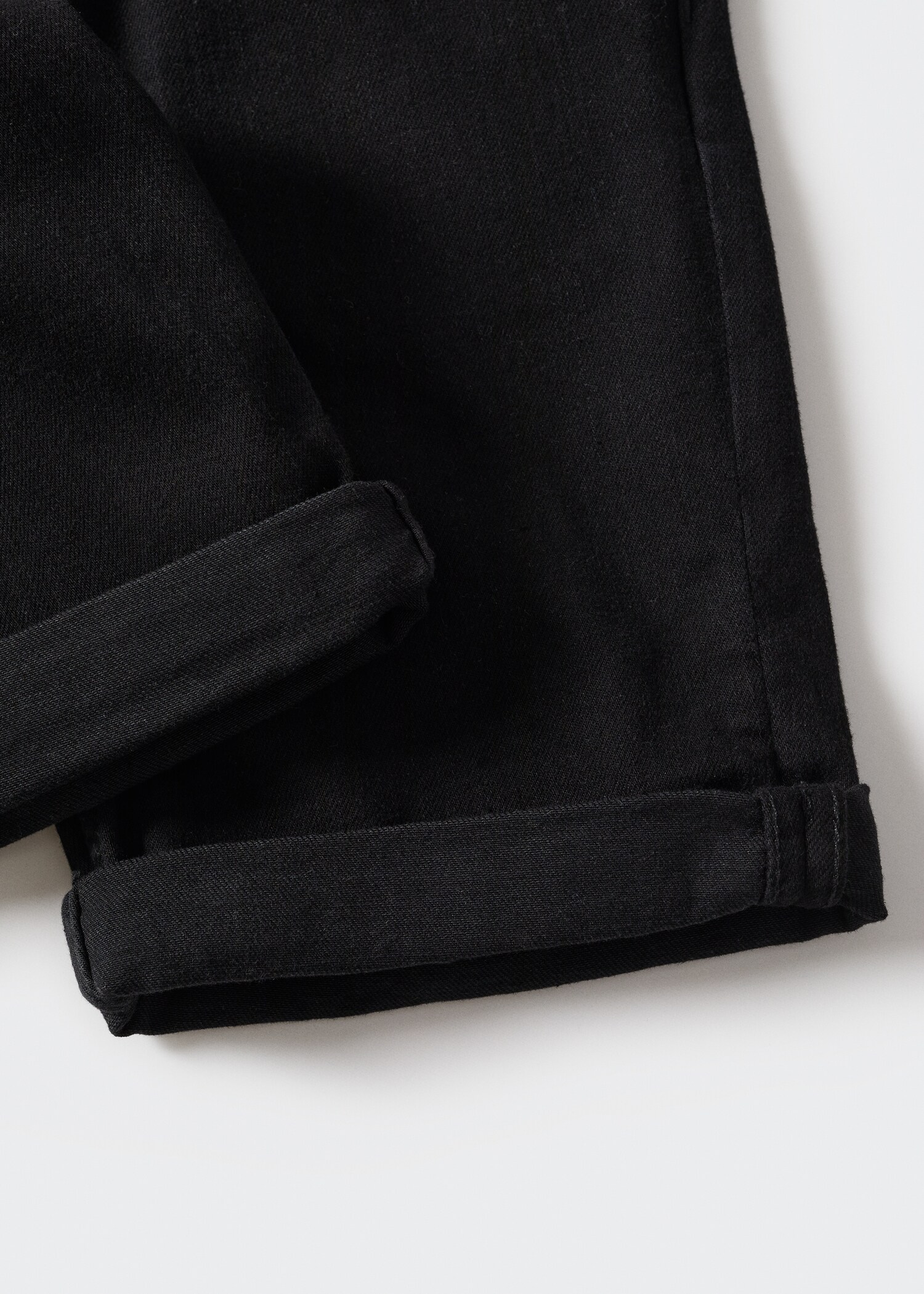 Slim-fit denim bermuda shorts - Details of the article 8