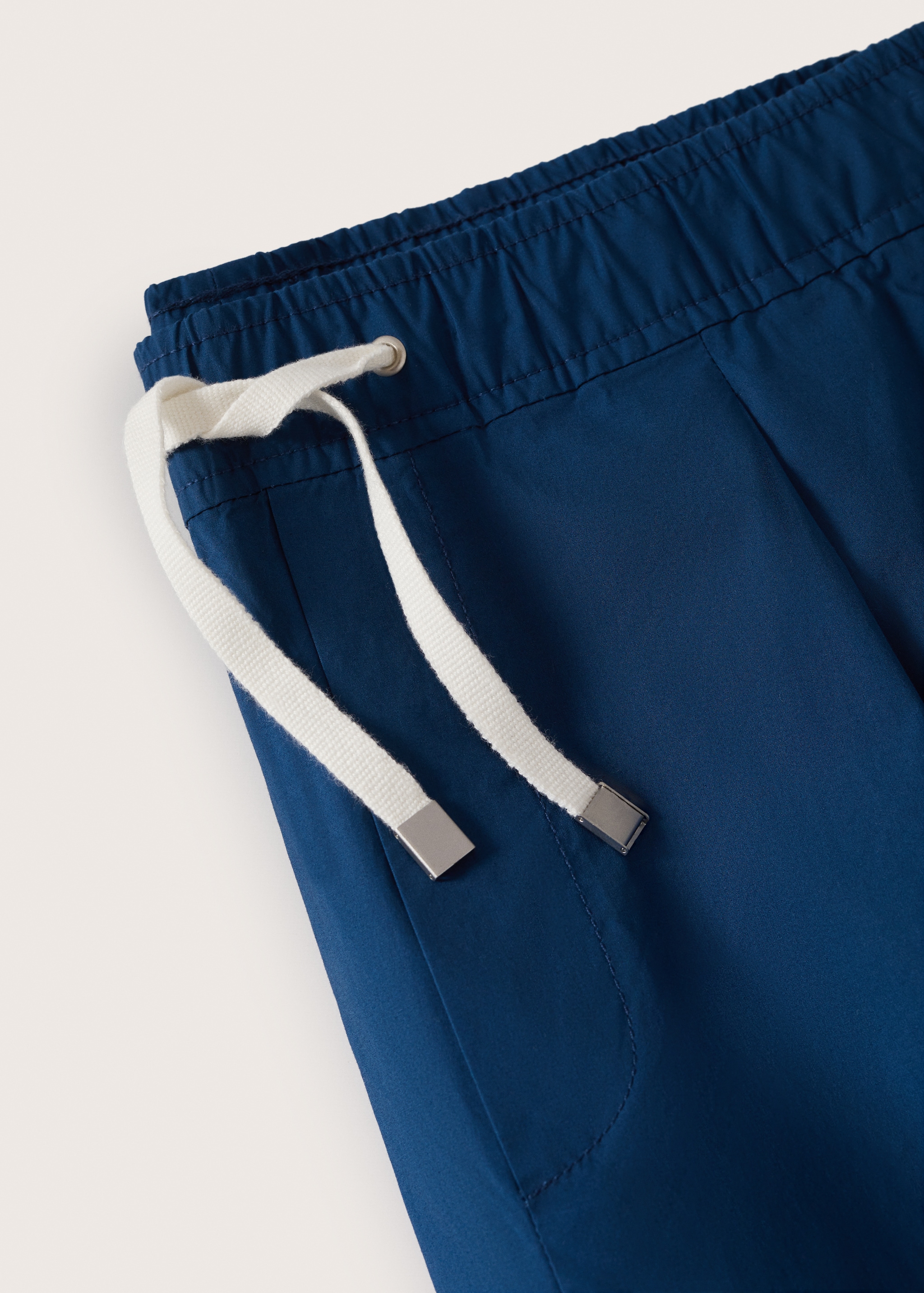 Cotton jogger-style trousers - Details of the article 7