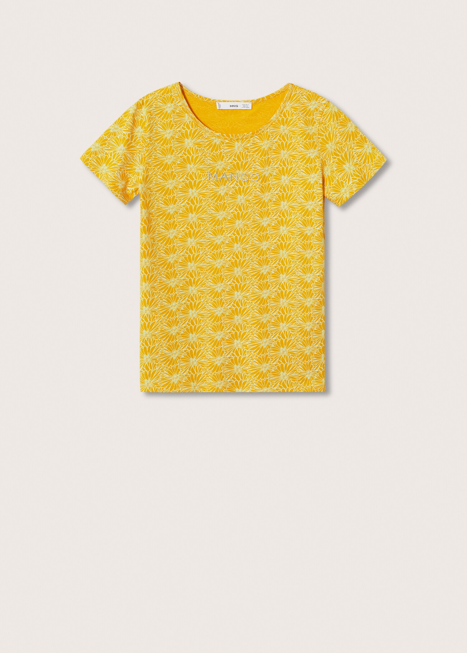Camiseta estampada logo bordado - Artículo sin modelo