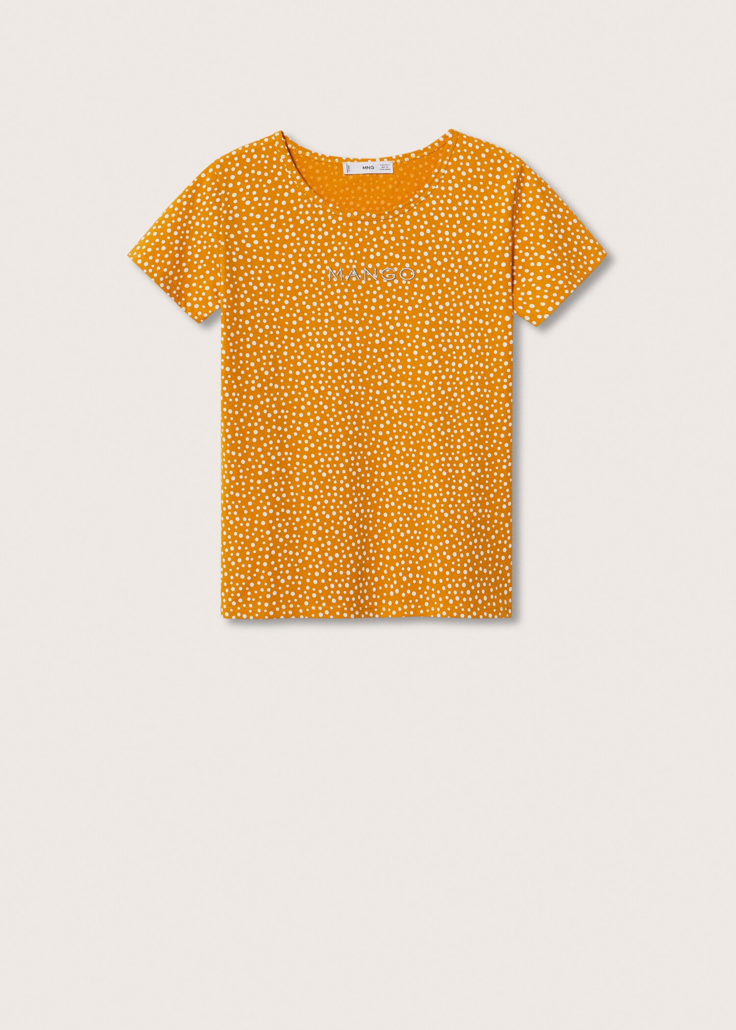 Bedrukt T-shirt met geborduurd logo - Artikel zonder model