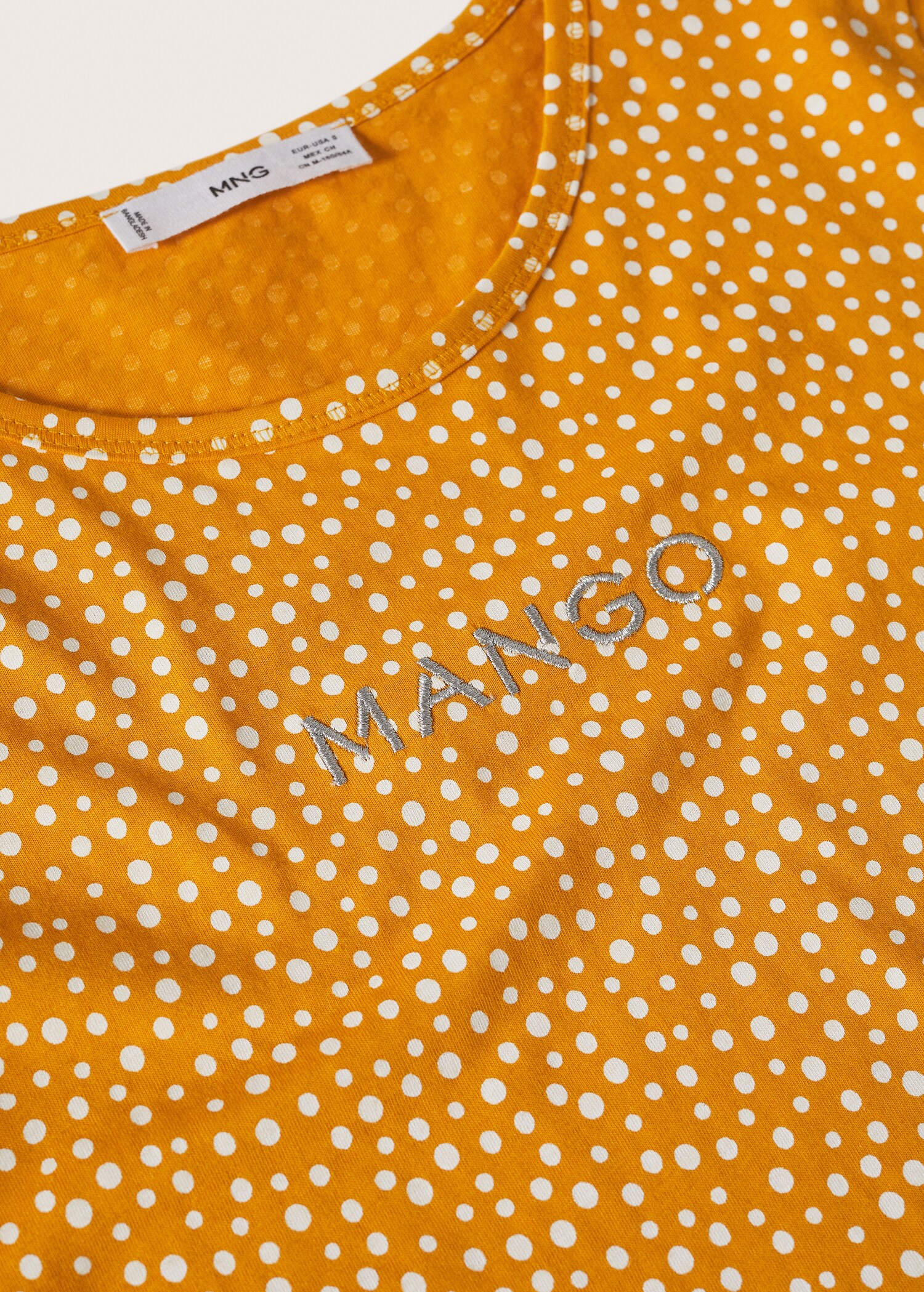 Bedrukt T-shirt met geborduurd logo - Detail van het artikel 8