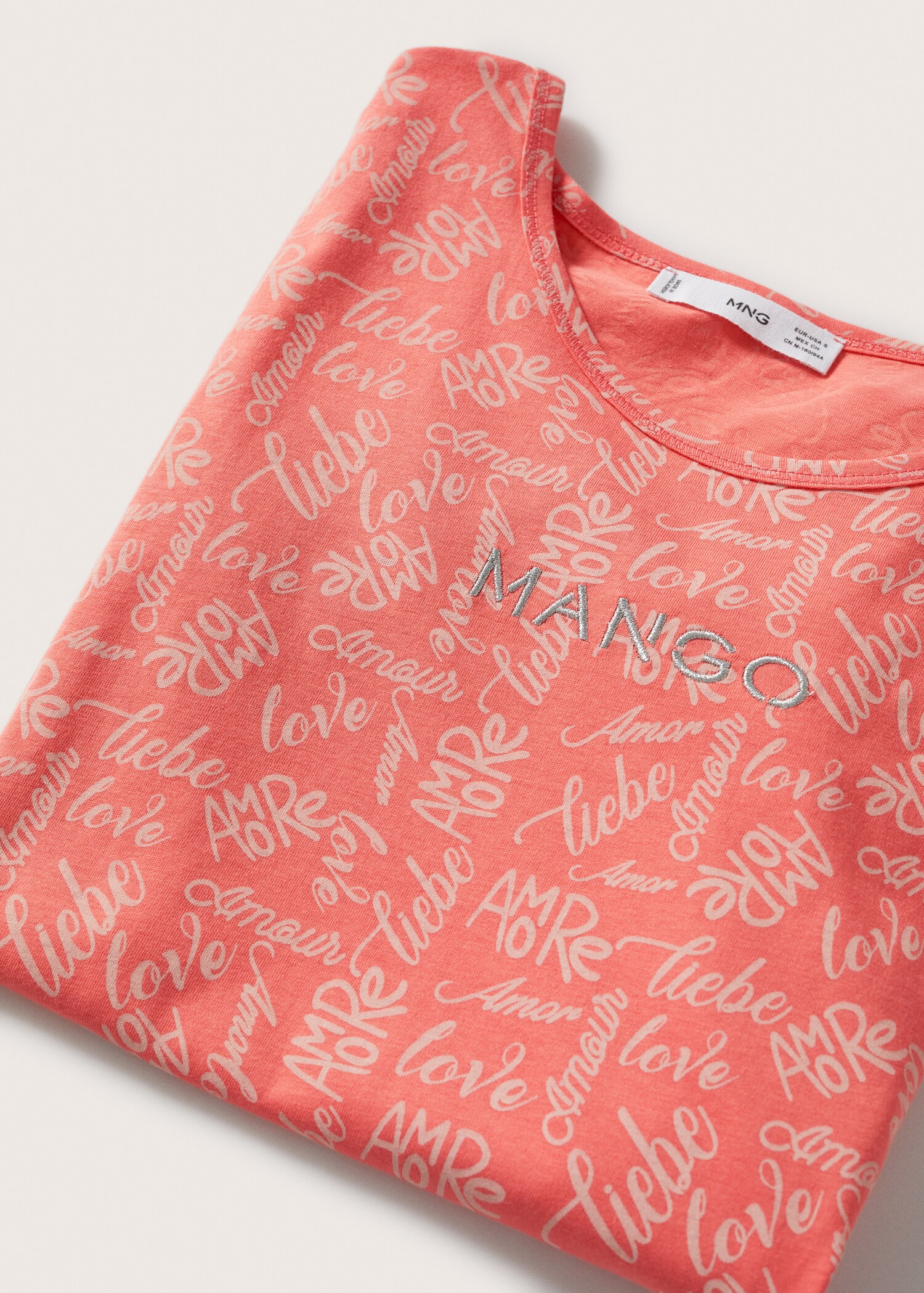 Bedrukt T-shirt met geborduurd logo - Detail van het artikel 8
