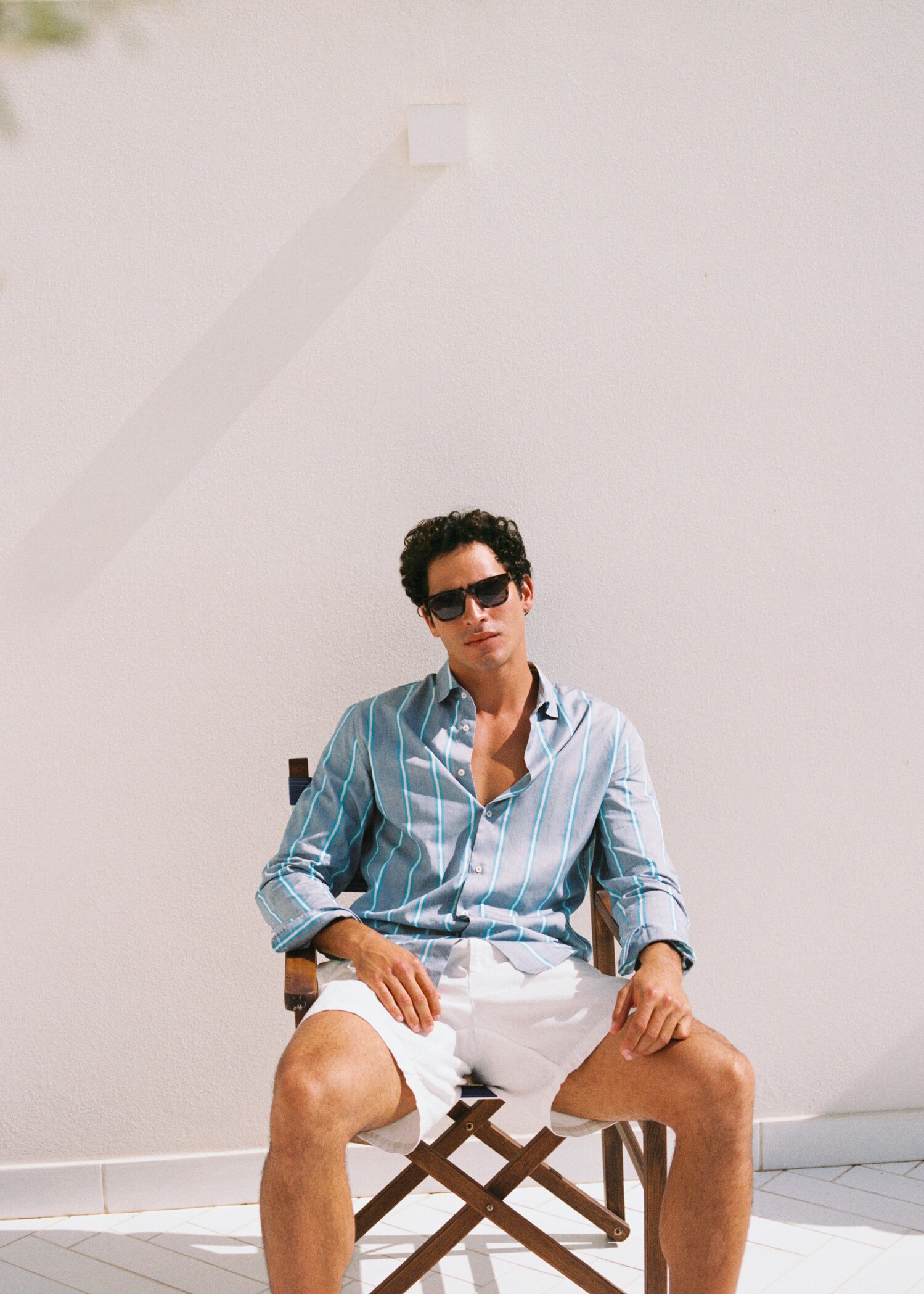 Slim fit striped cotton shirt - Details of the article 5