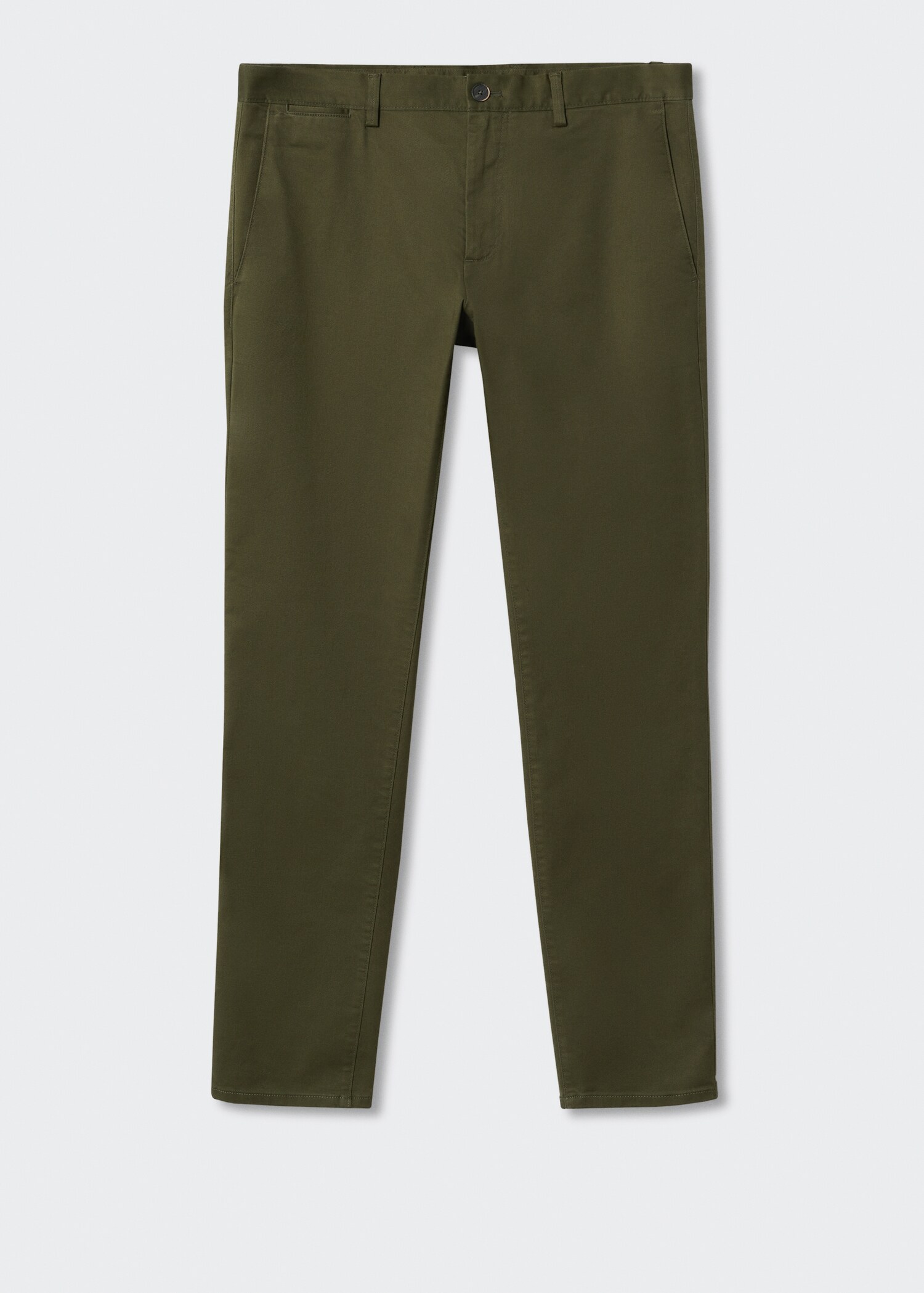 Slim fit serge chino trousers - Article without model