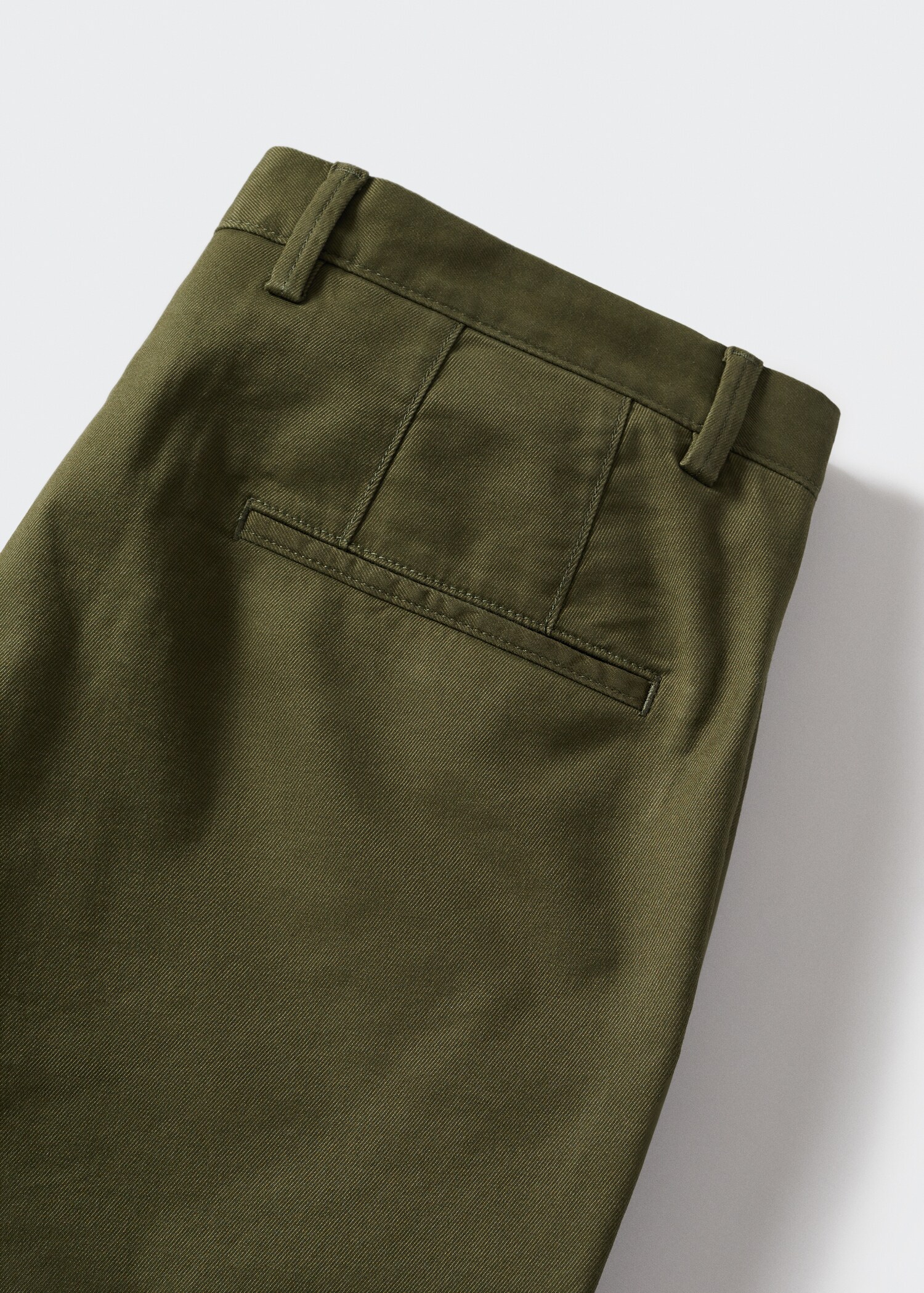 Slim fit serge chino trousers - Details of the article 8