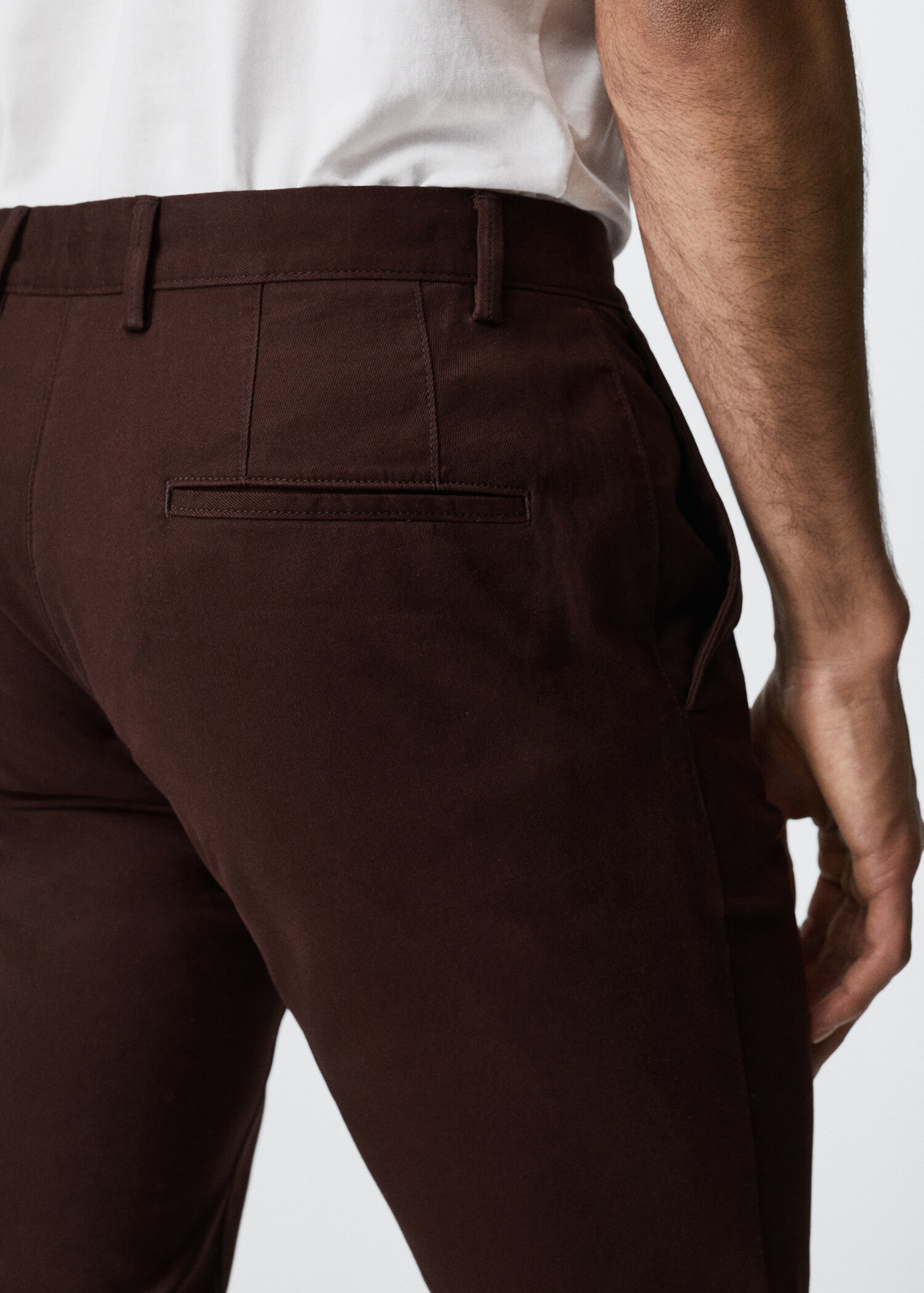 Slim fit serge chino trousers - Details of the article 3