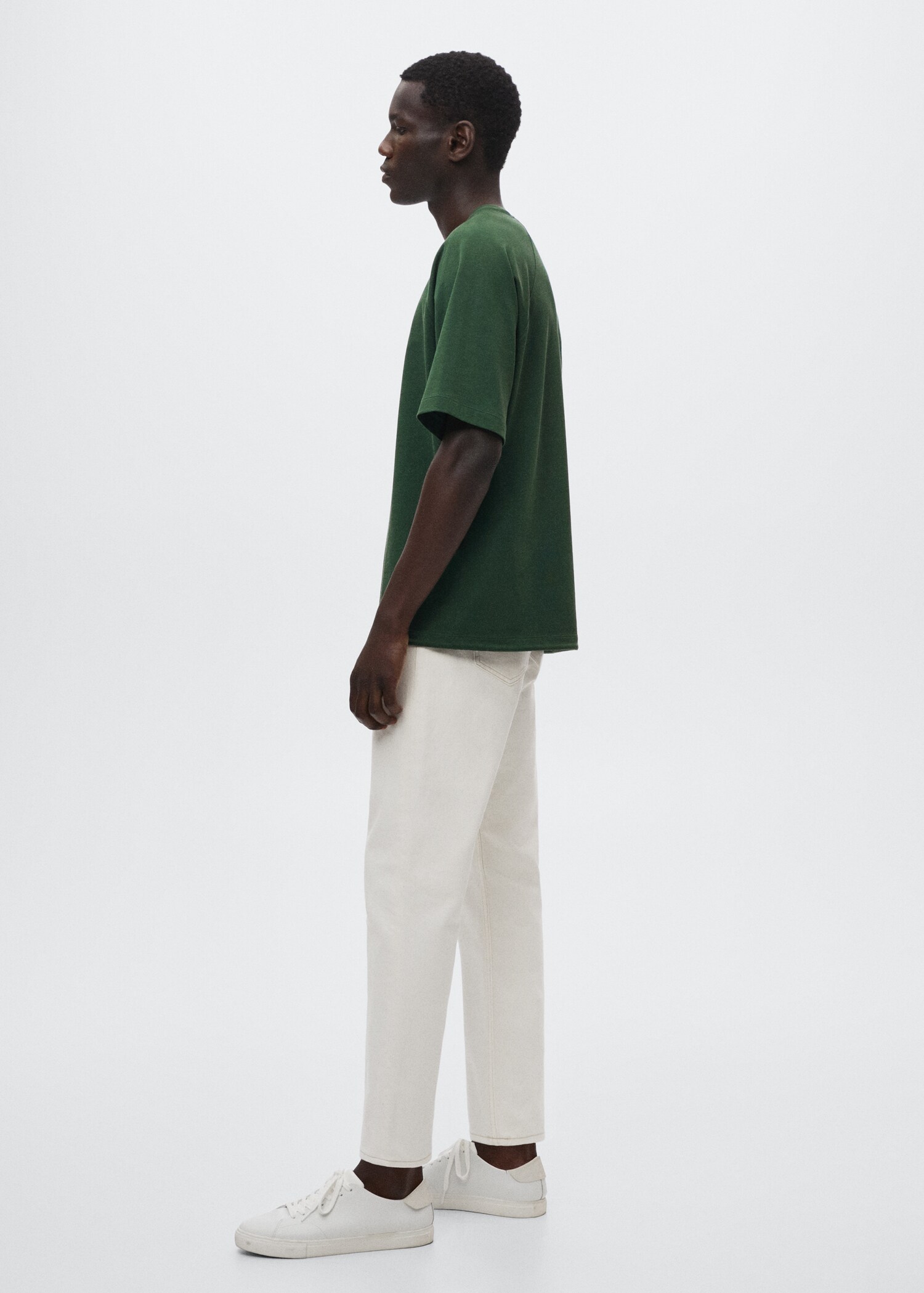 Drawstring cotton t-shirt - Details of the article 2
