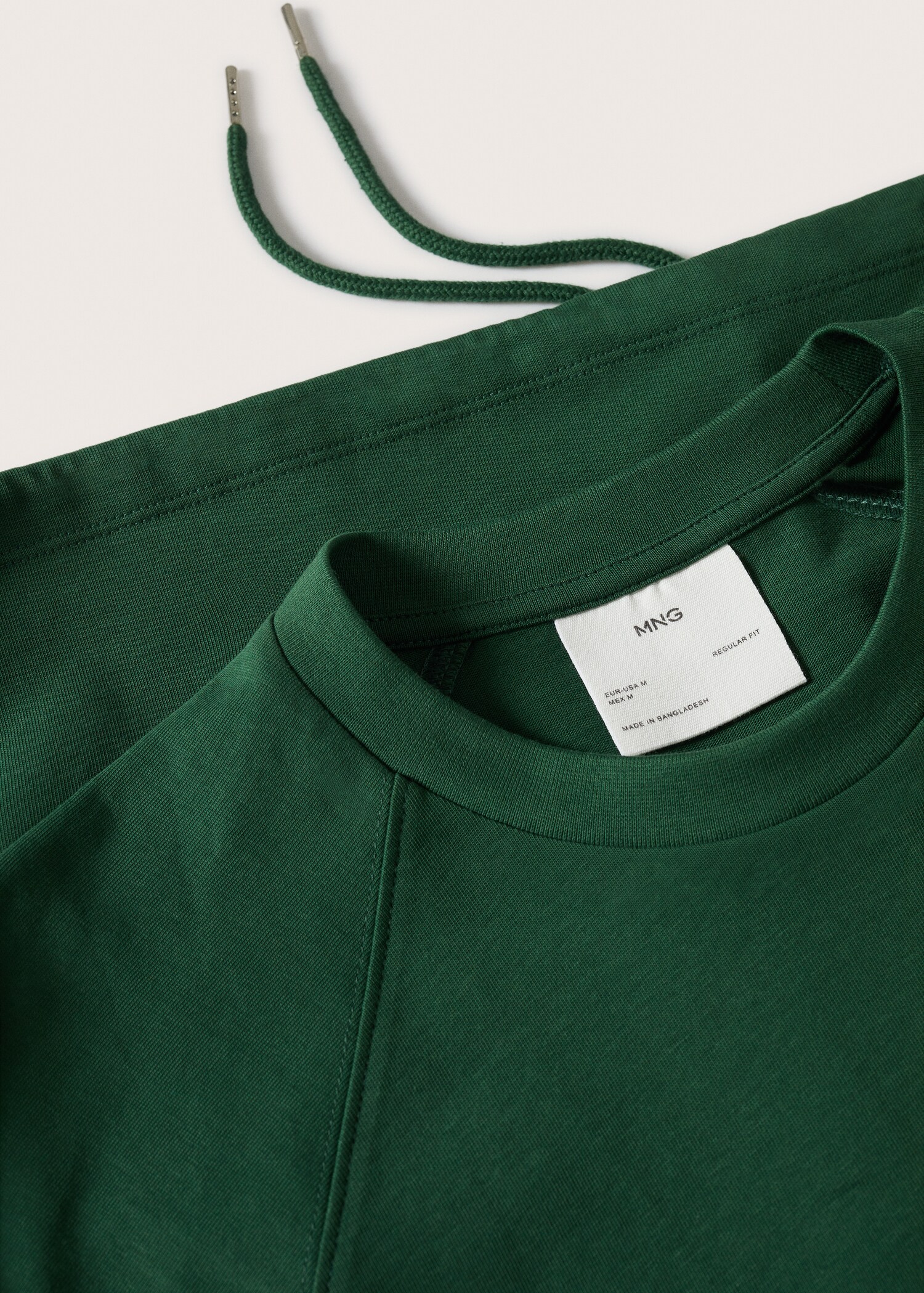 Drawstring cotton t-shirt - Details of the article 8