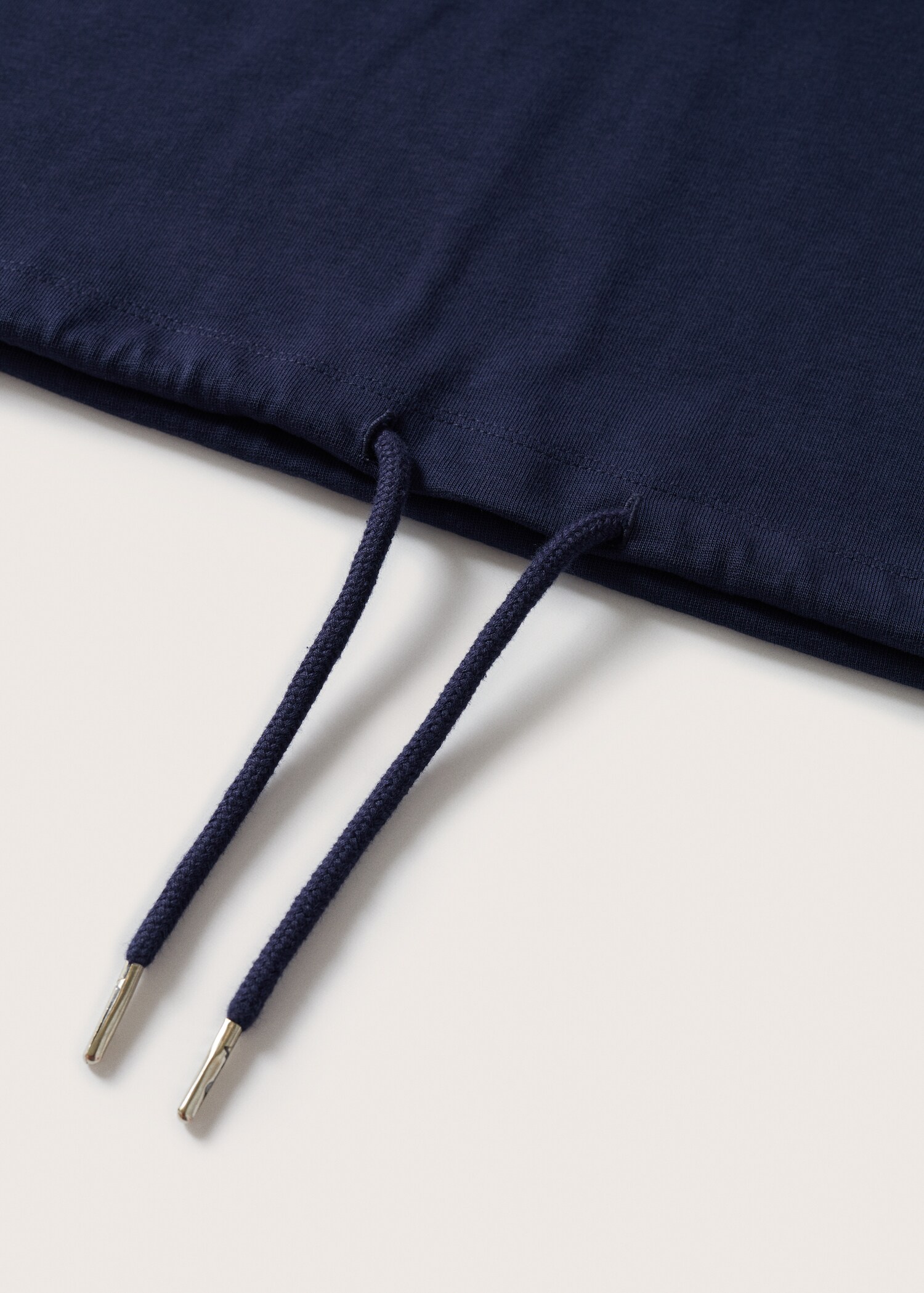Drawstring cotton t-shirt - Details of the article 8