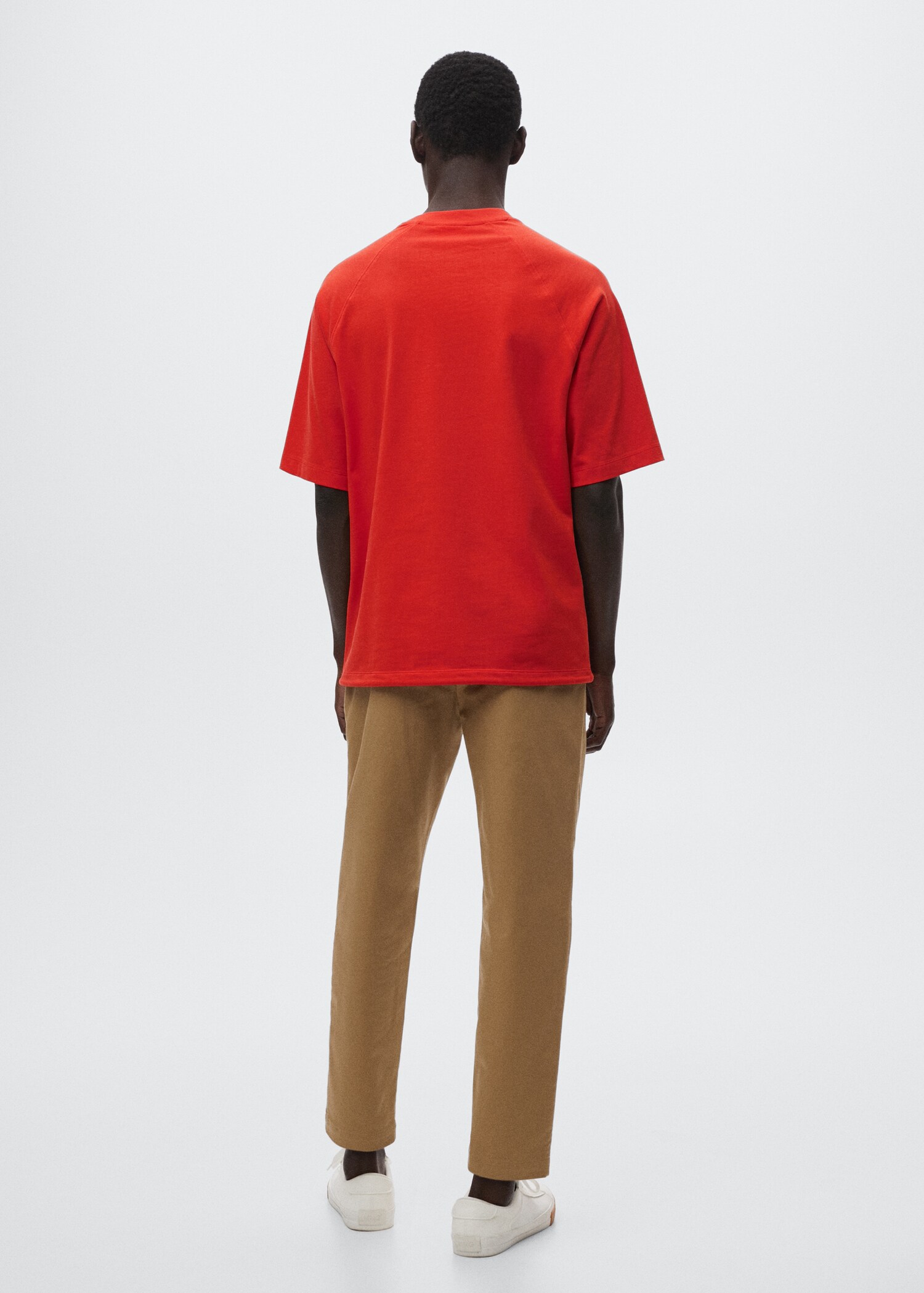 Drawstring cotton t-shirt - Reverse of the article