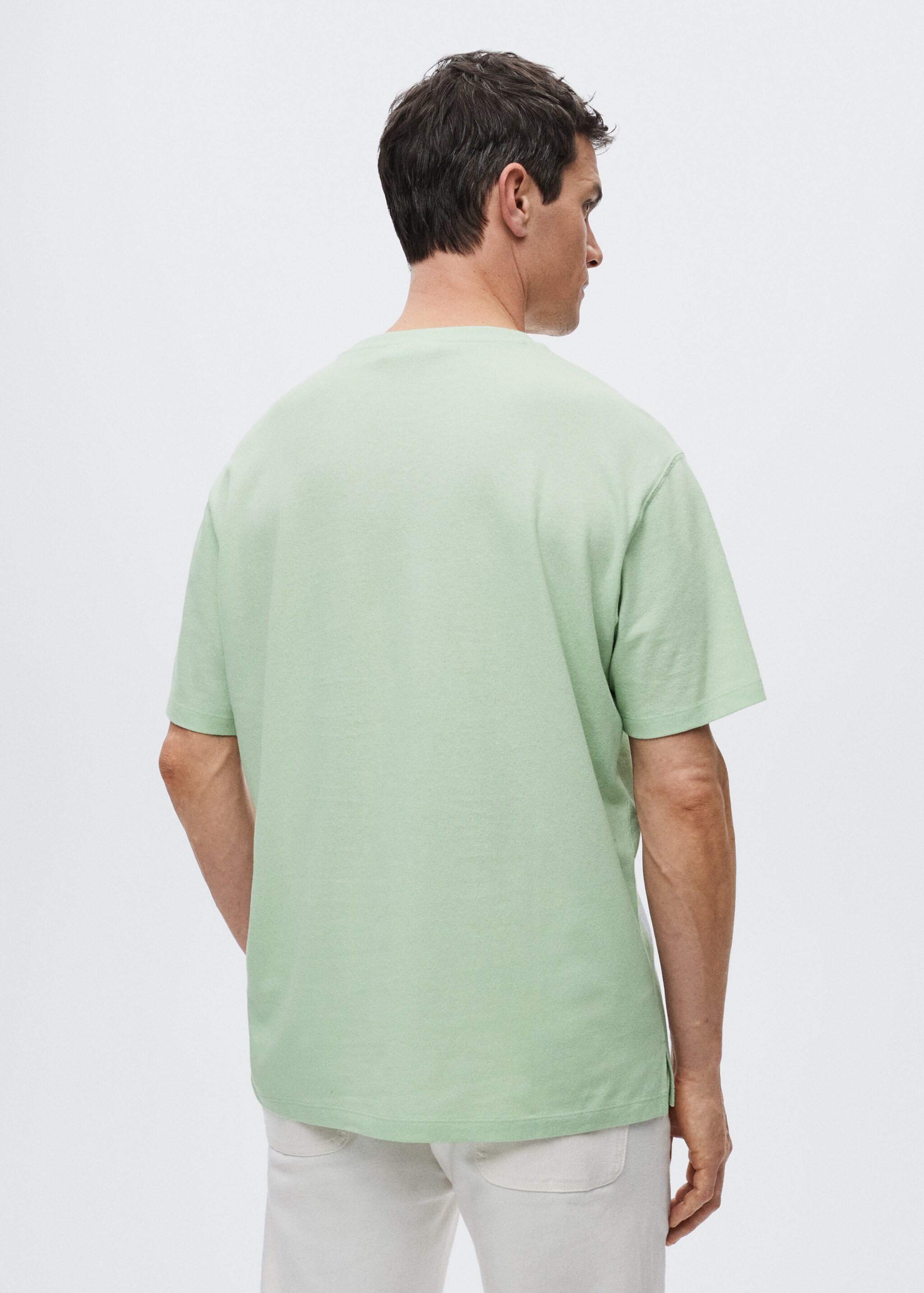 Camiseta algodón lino - Reverso del artículo