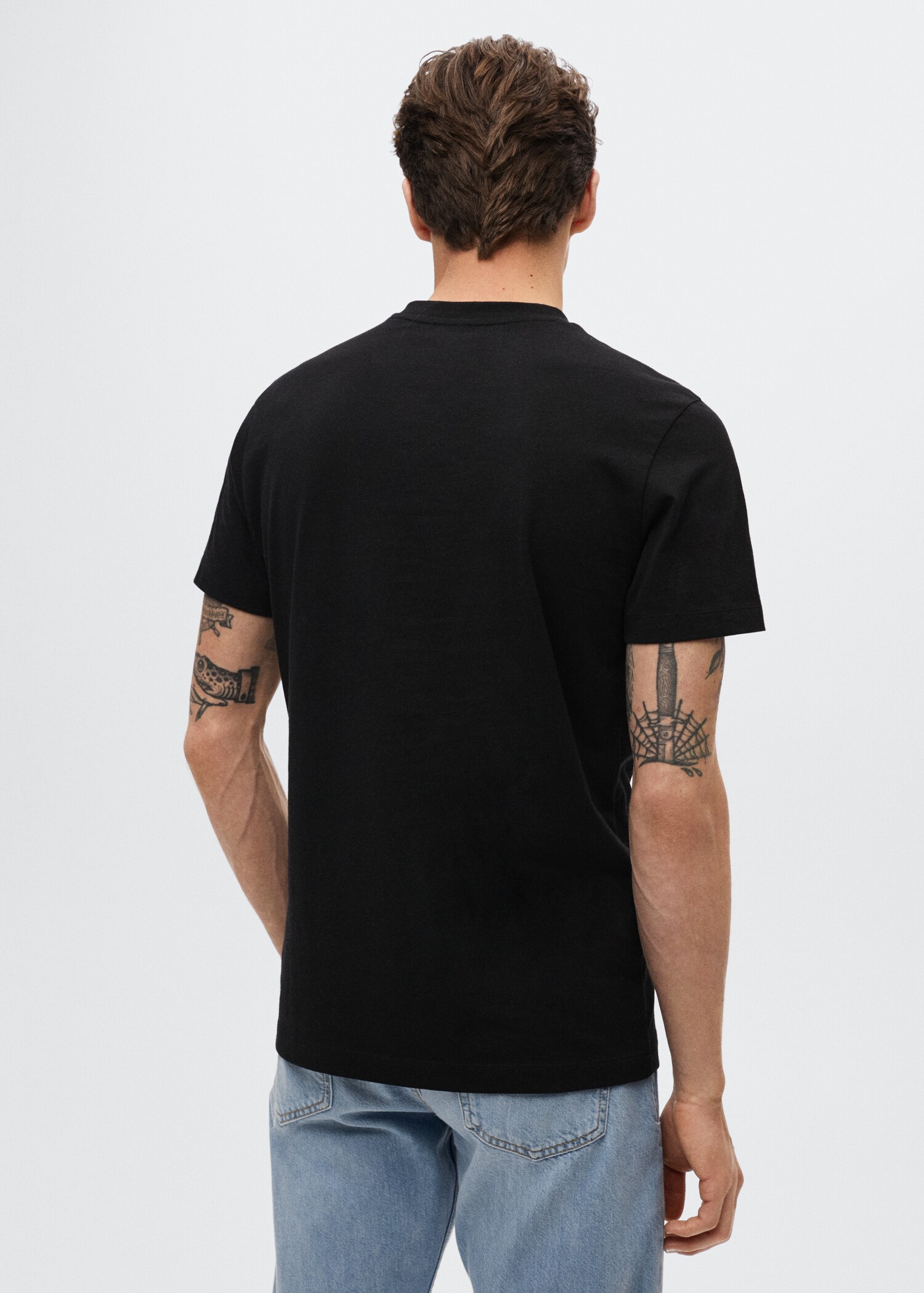 T-shirt basic collo a V - Retro dell'articolo