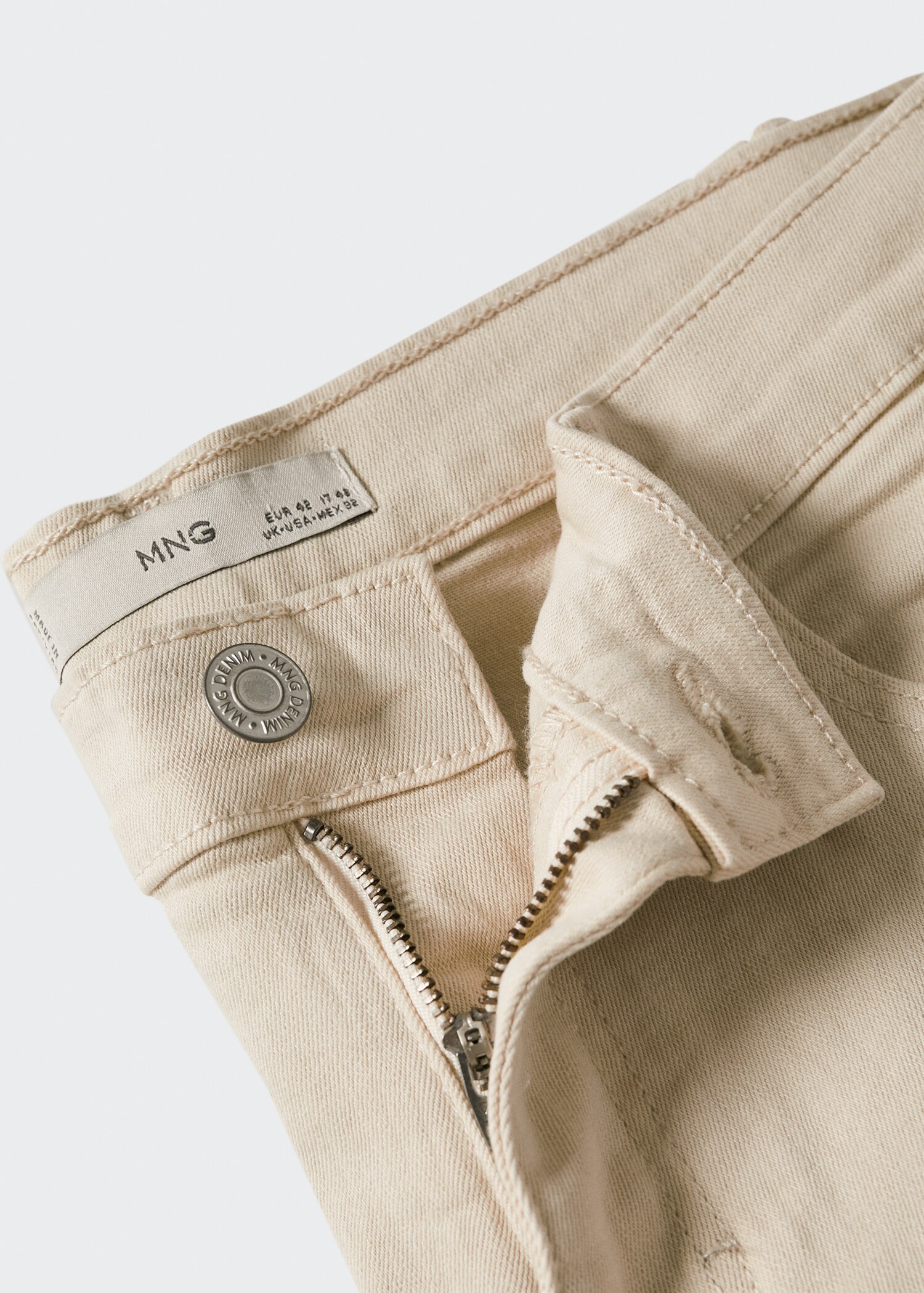 Stretch cotton denim shorts - Details of the article 8