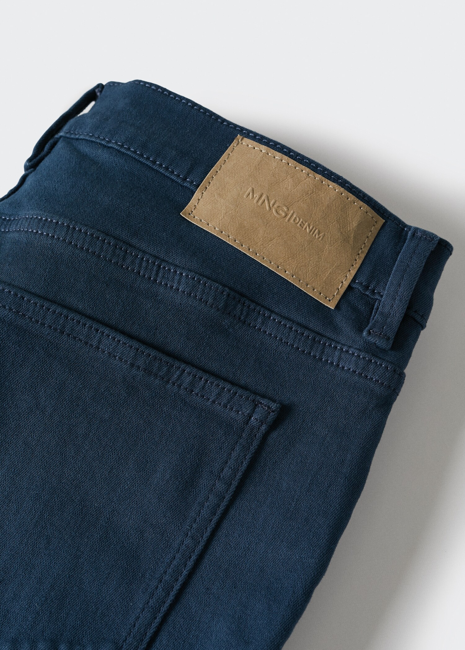 Stretch cotton denim shorts - Details of the article 8