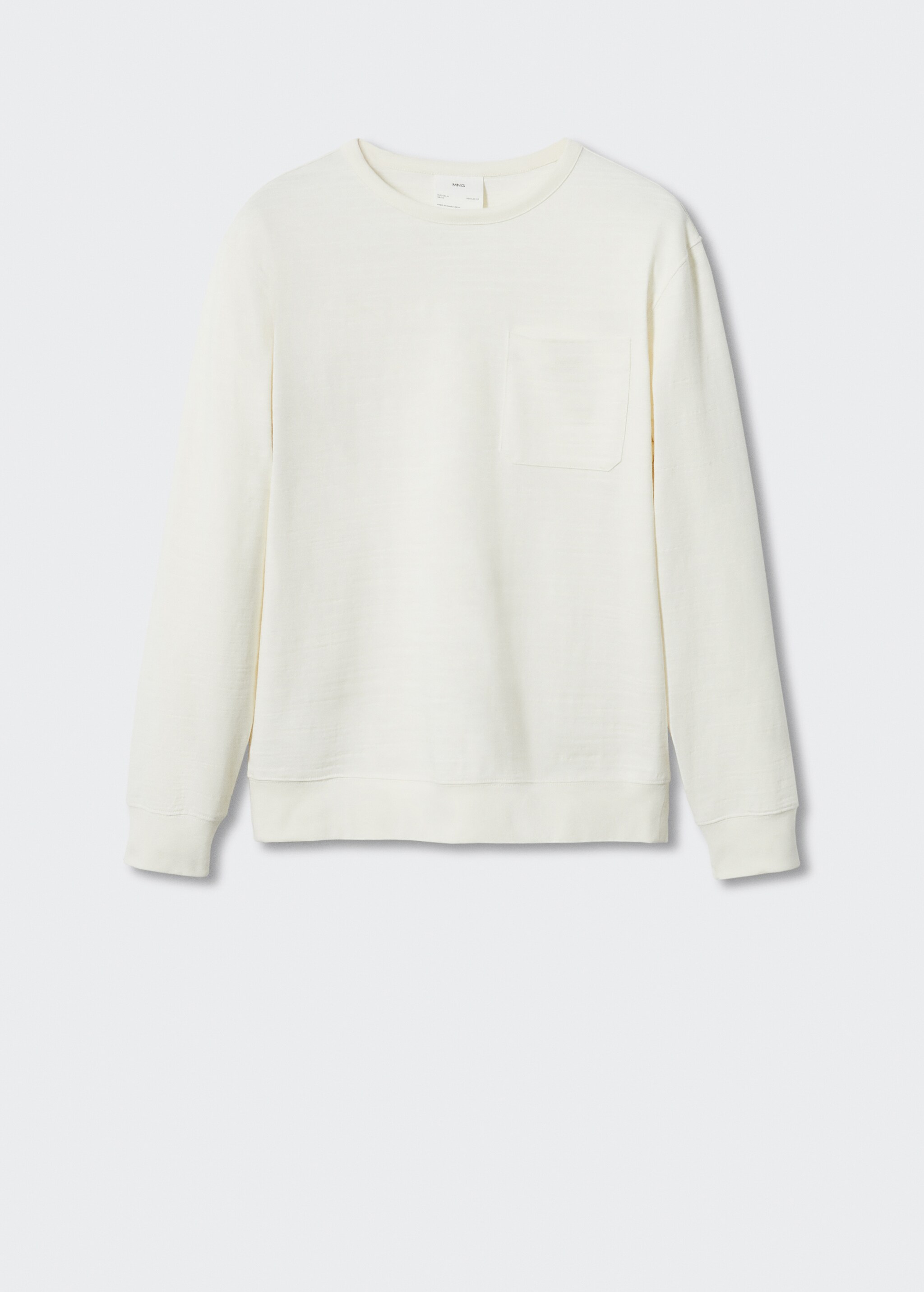 Pocket cotton sweatshirt - Article without model
