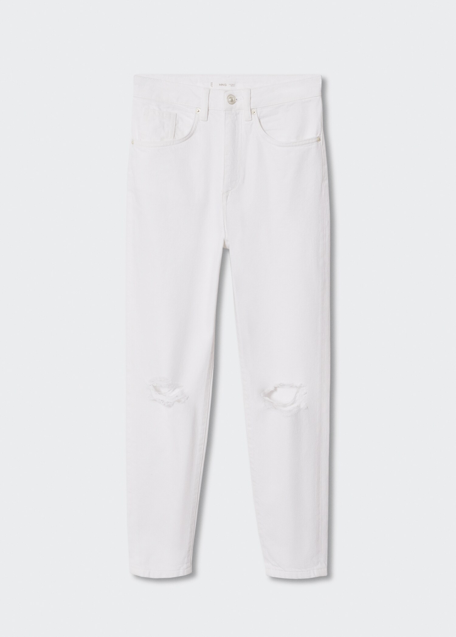 Jeans med revor straight-fit - Artikel utan modell