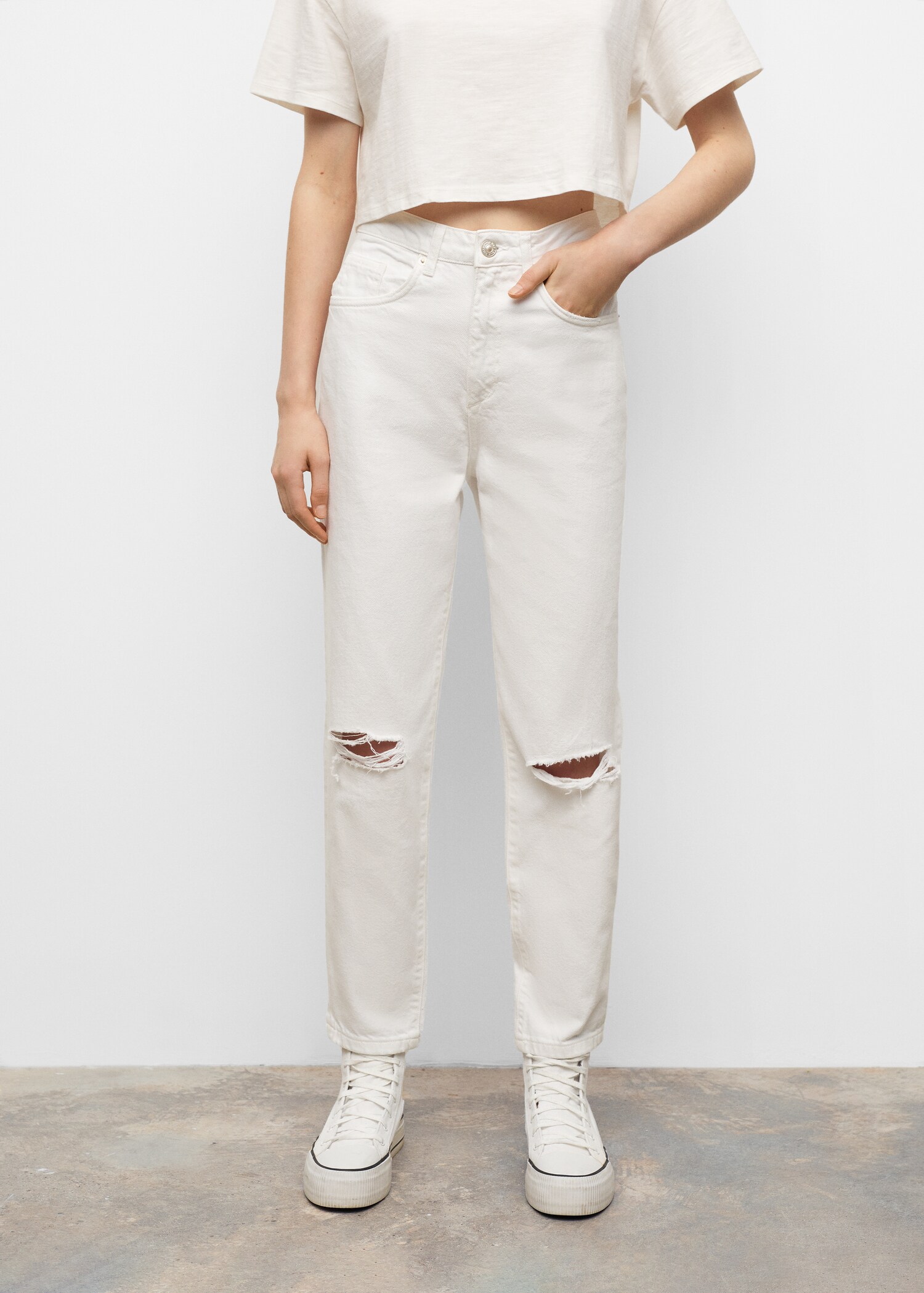 Jeans med revor straight-fit - Detaljer om artikeln 1