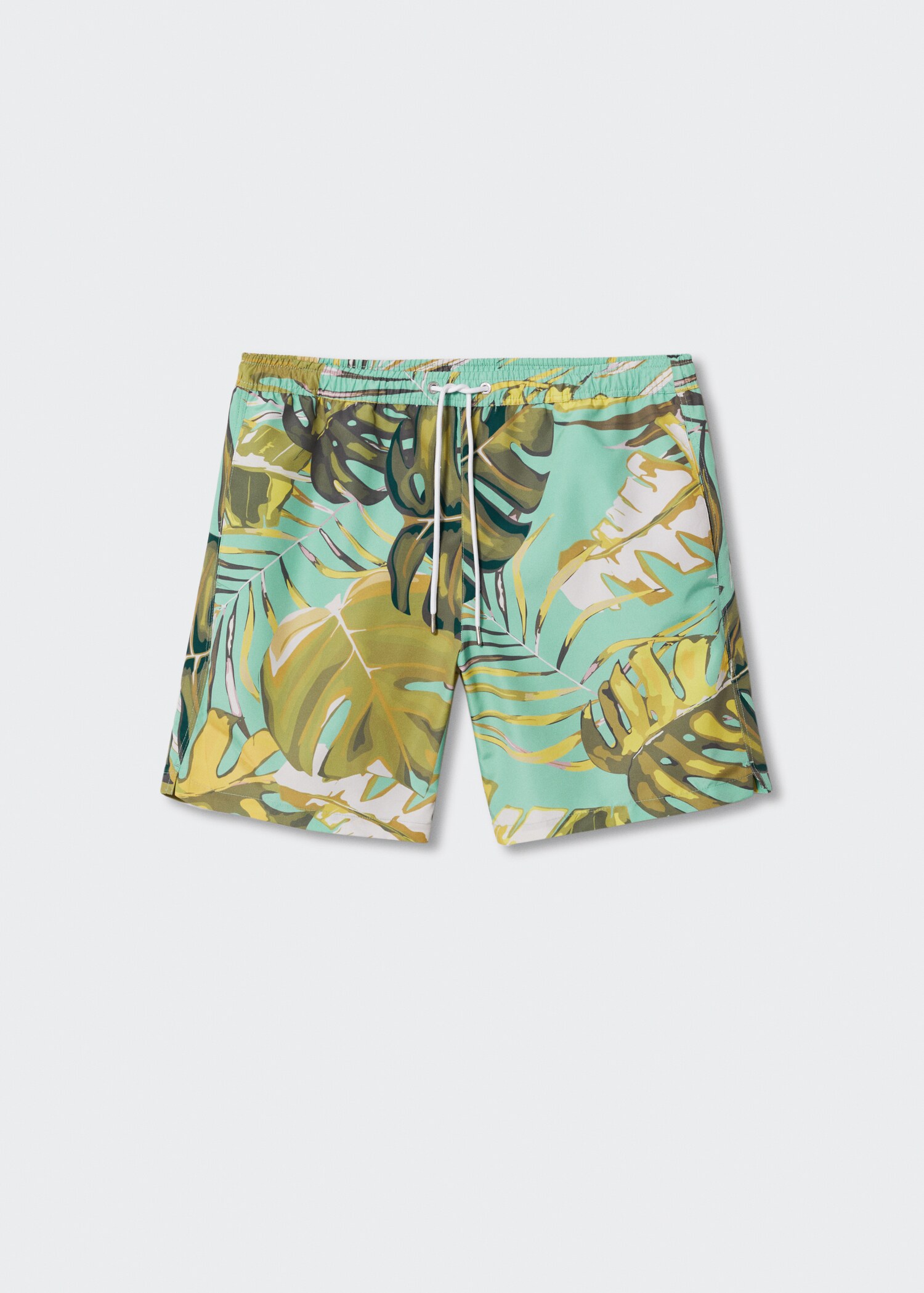 Șort de baie cu imprimeu hawaiian - Articol fără model