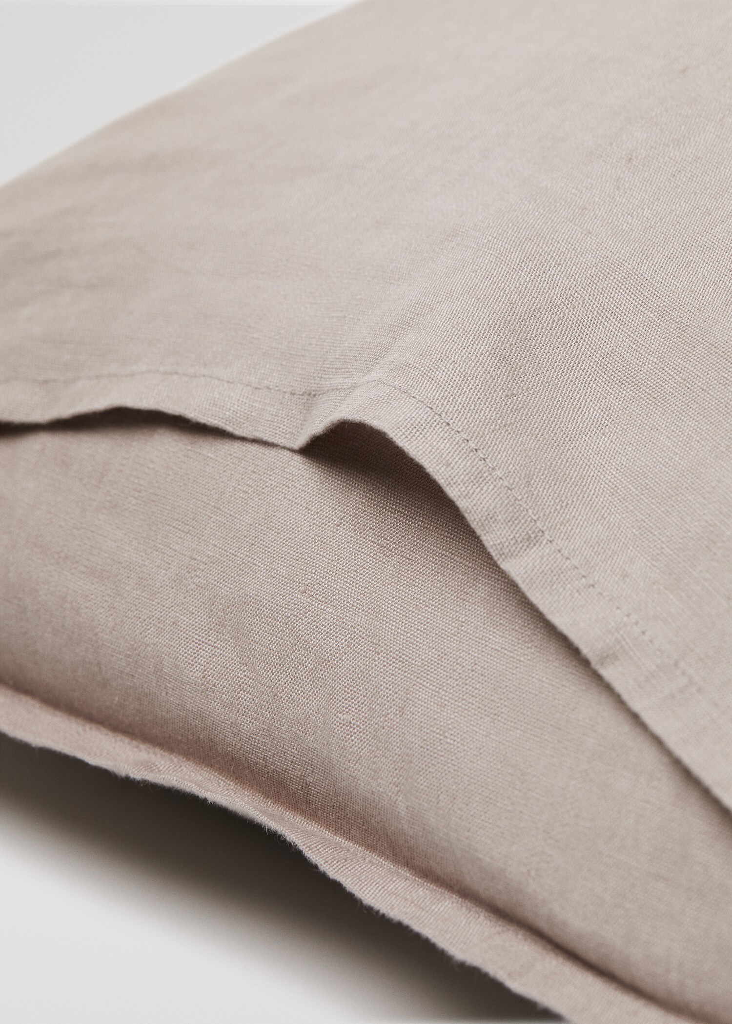 100% linen pillow case 45x110cm - Medium plane